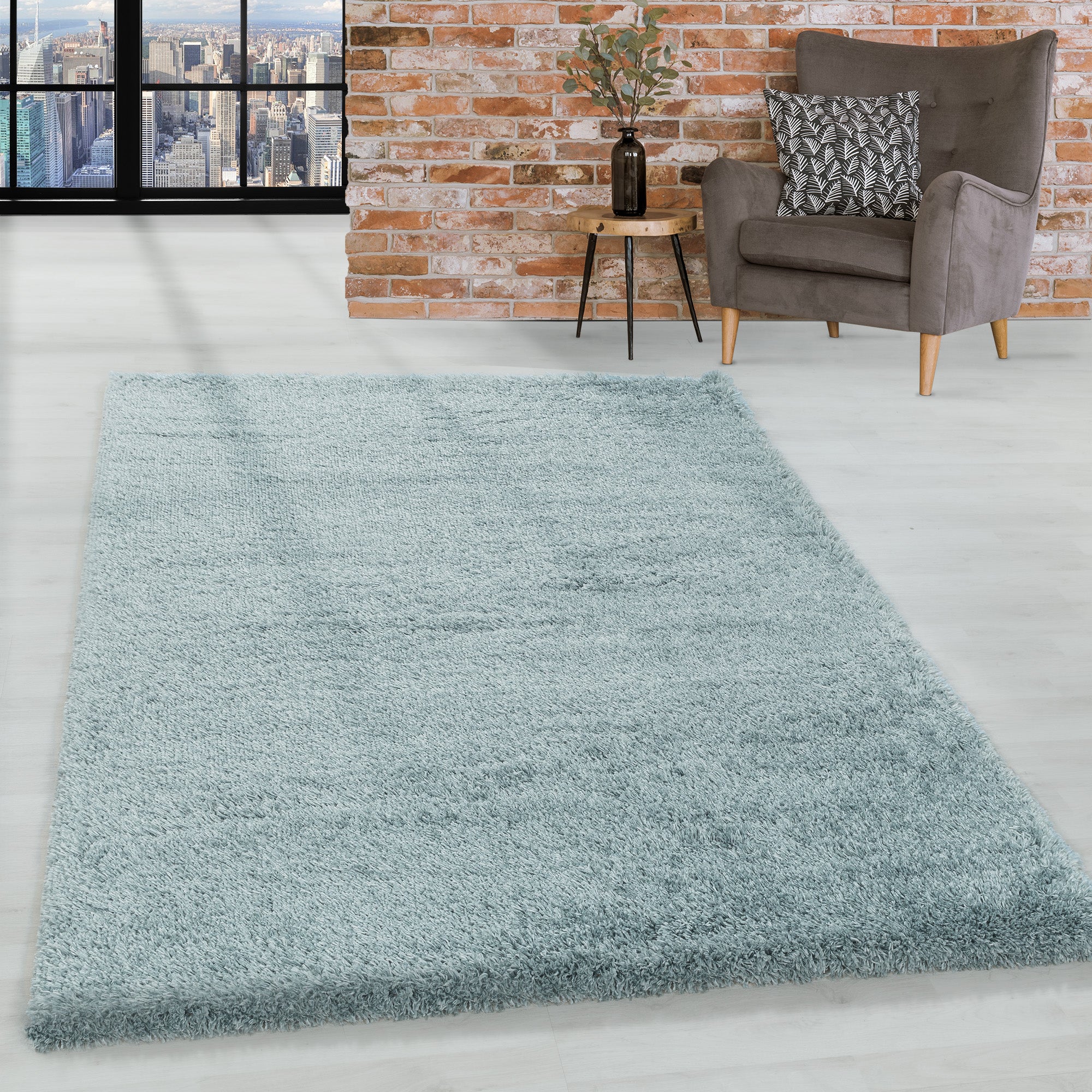 Super Soft Shaggy Hochflor Teppich Wohnzimmerteppich Flor Weich