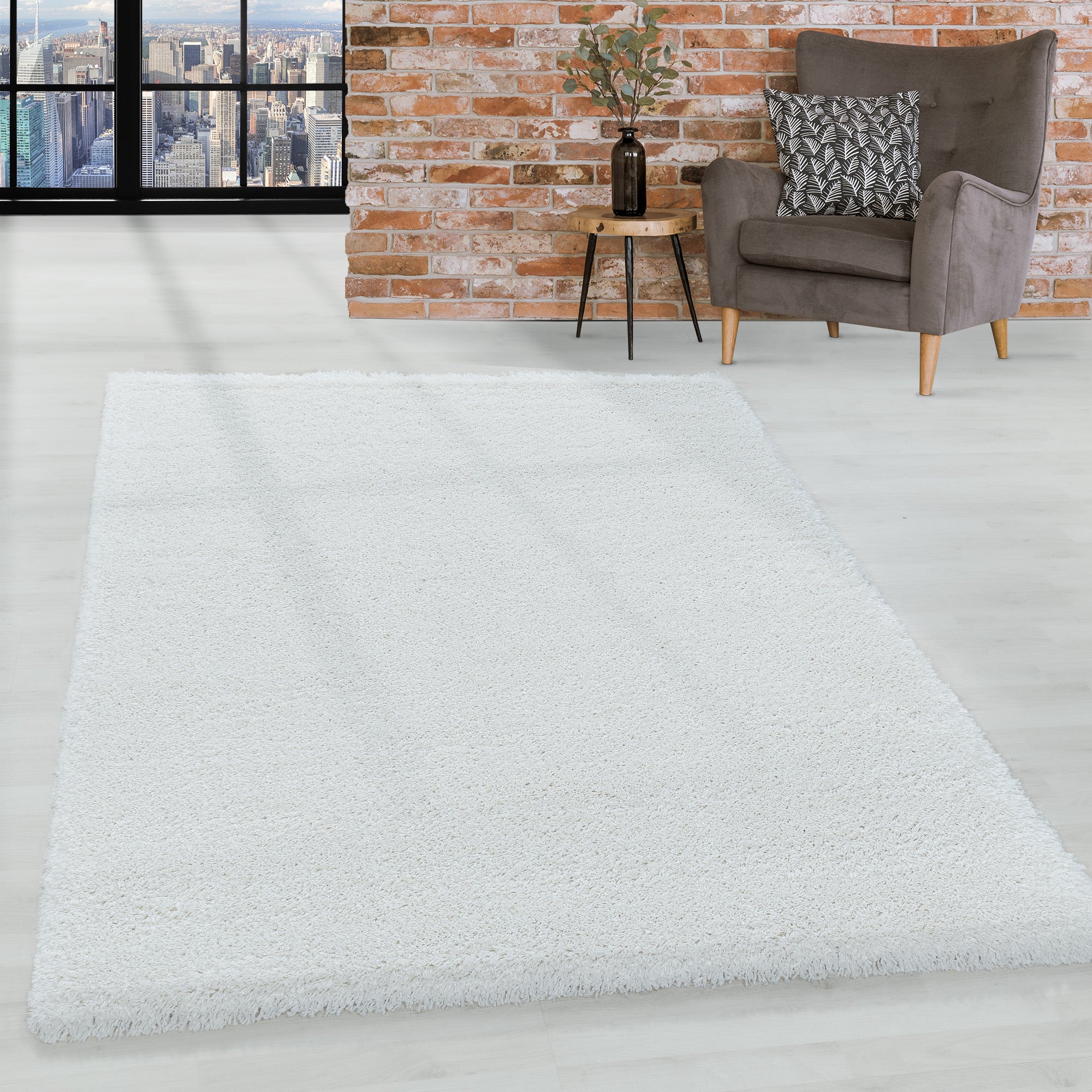 Super Soft Shaggy Hochflor Teppich Wohnzimmerteppich Flor Weich