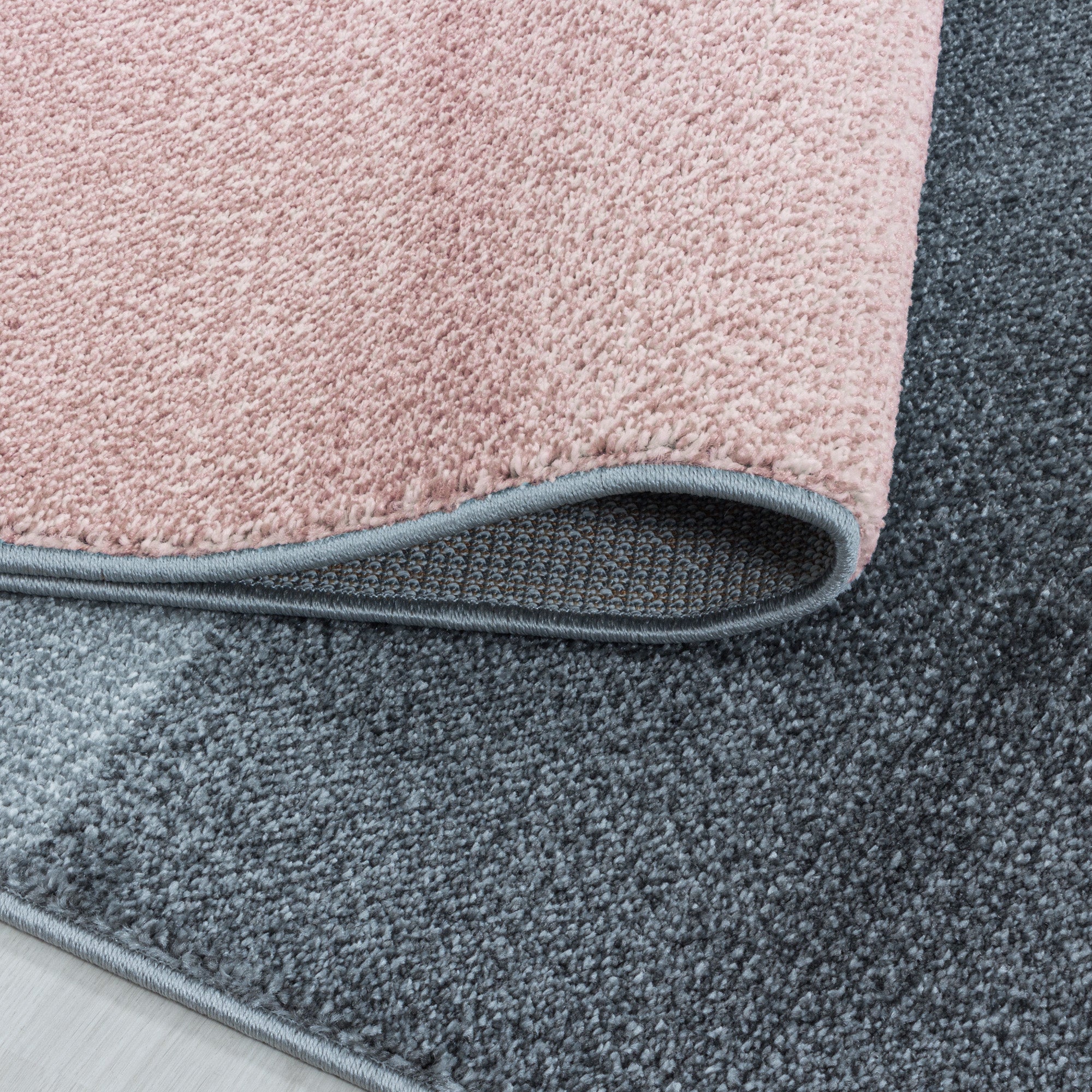 Kurzflor Teppich Set Schlafzimmer Läufer Zipcode Design Rechtecke 3 Teile Rose