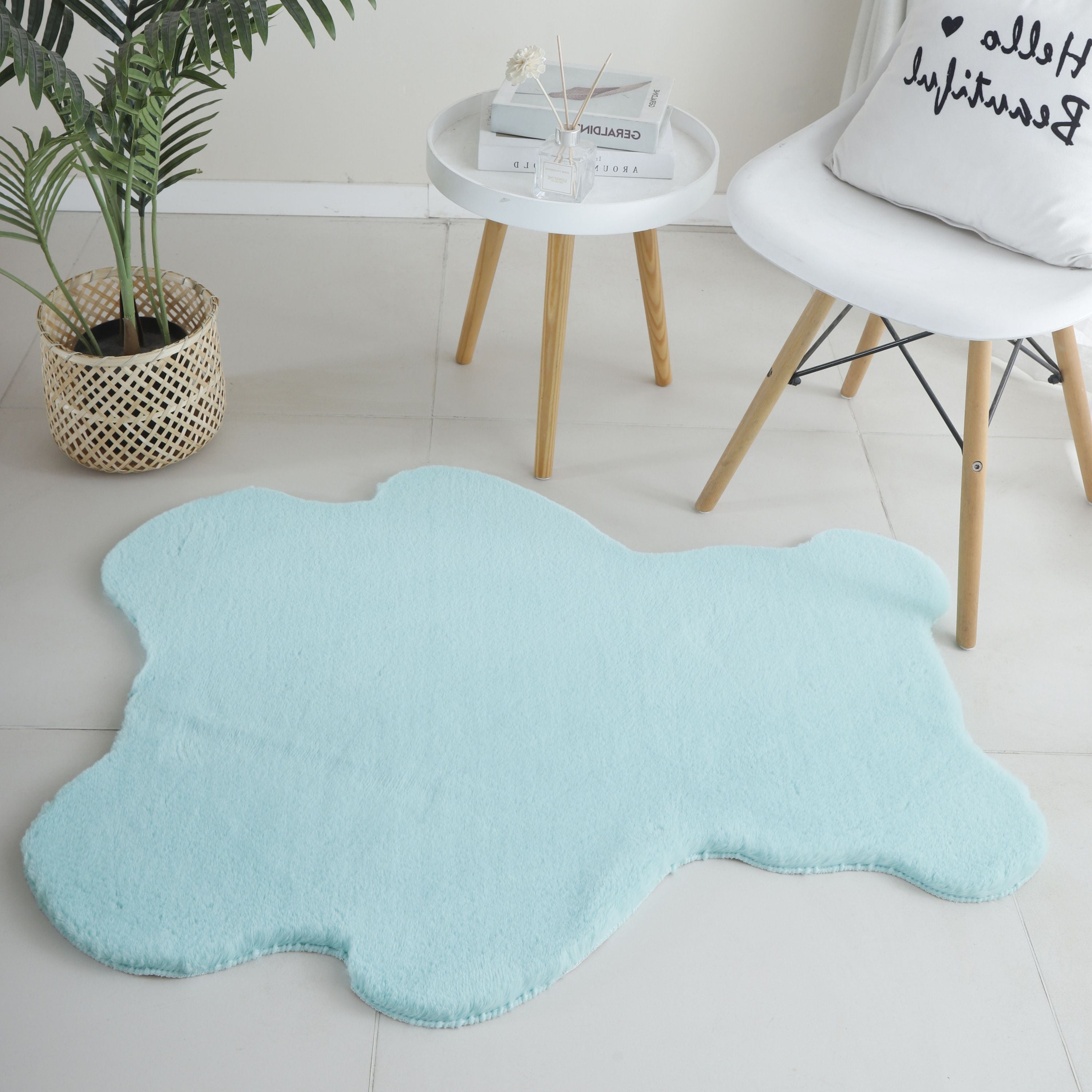 Kinderzimmer Teppich Bear Design Kinderteppich Waschbarer Hochflor Flauschig