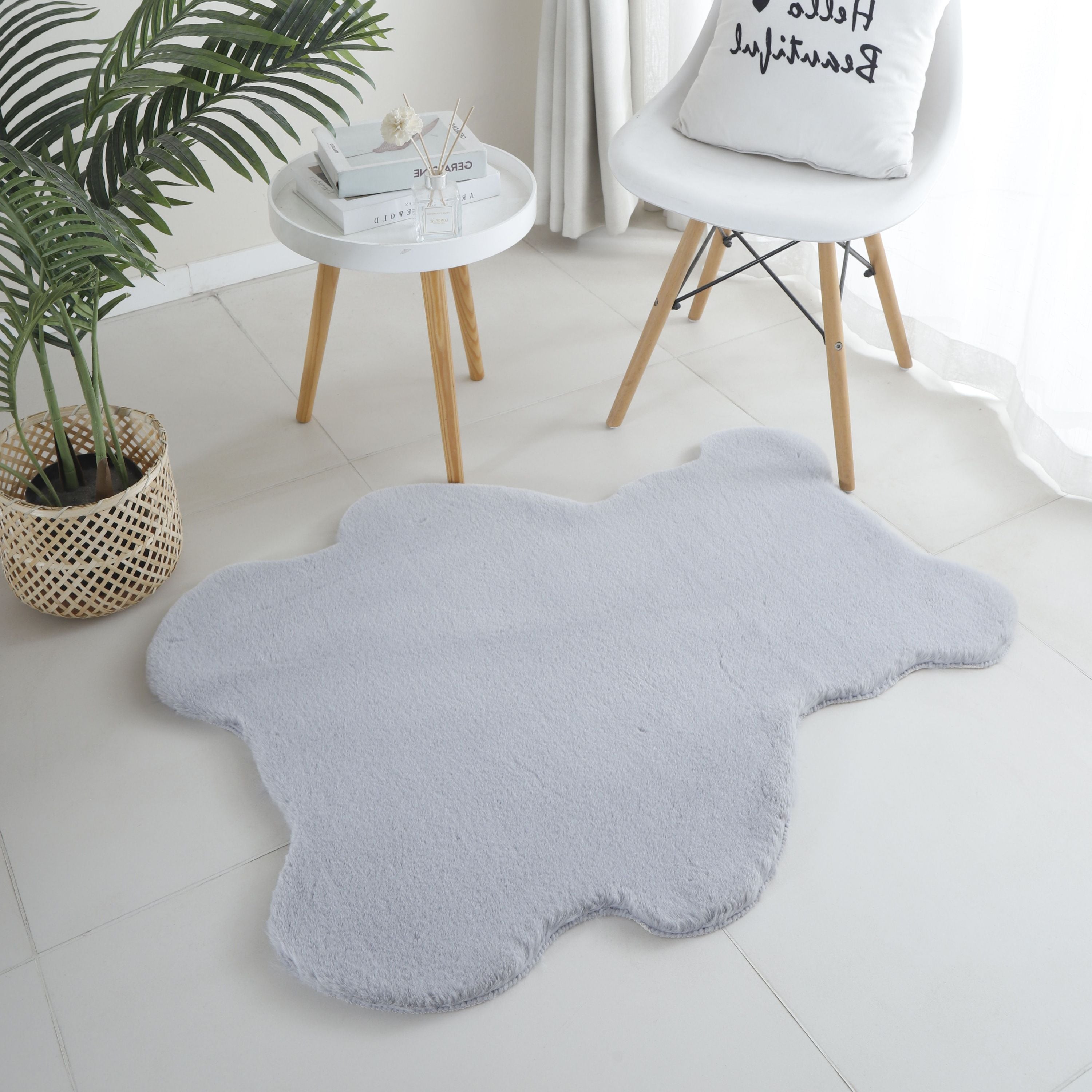Kinderzimmer Teppich Bear Design Kinderteppich Waschbarer Hochflor Flauschig