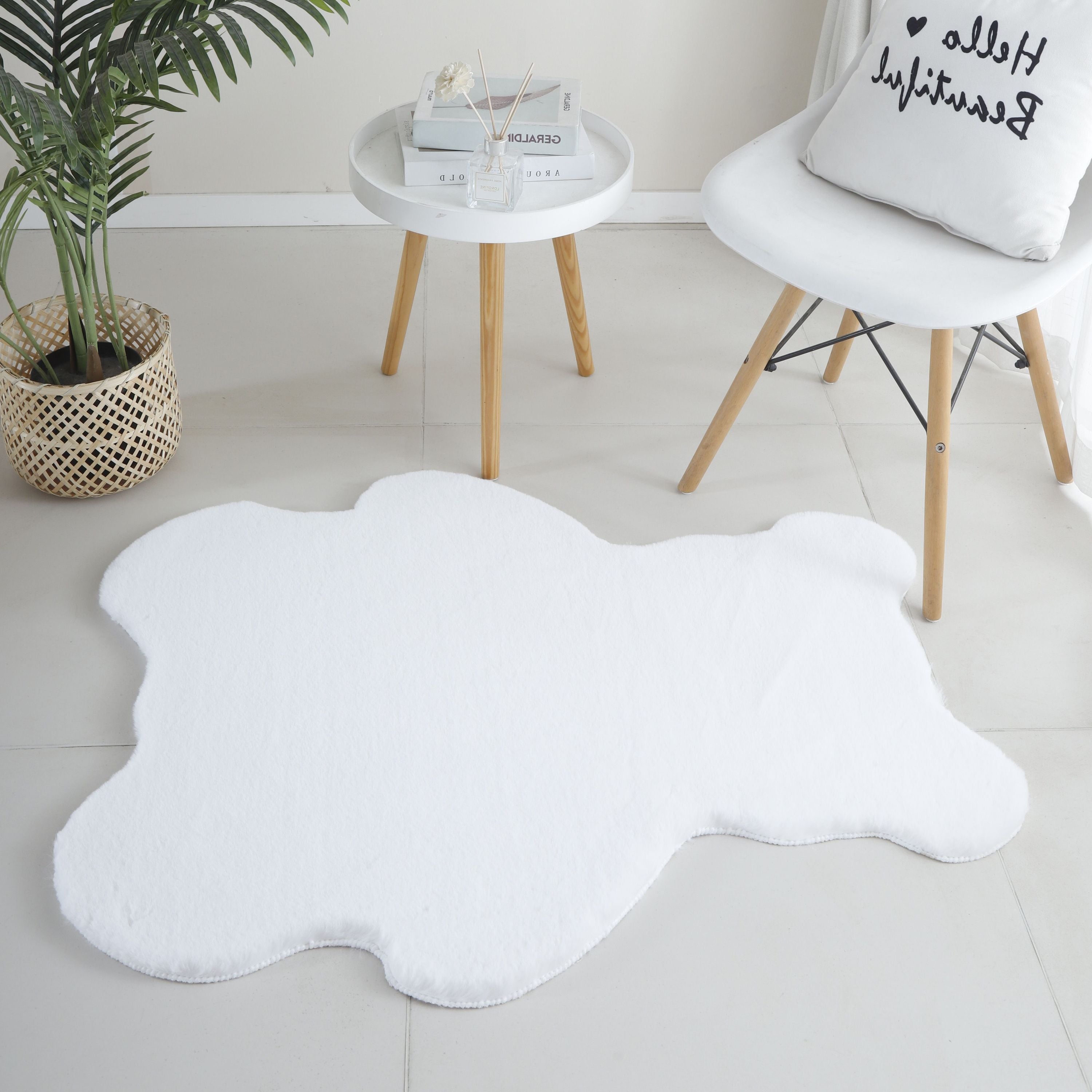 Kinderzimmer Teppich Bear Design Kinderteppich Waschbarer Hochflor Flauschig