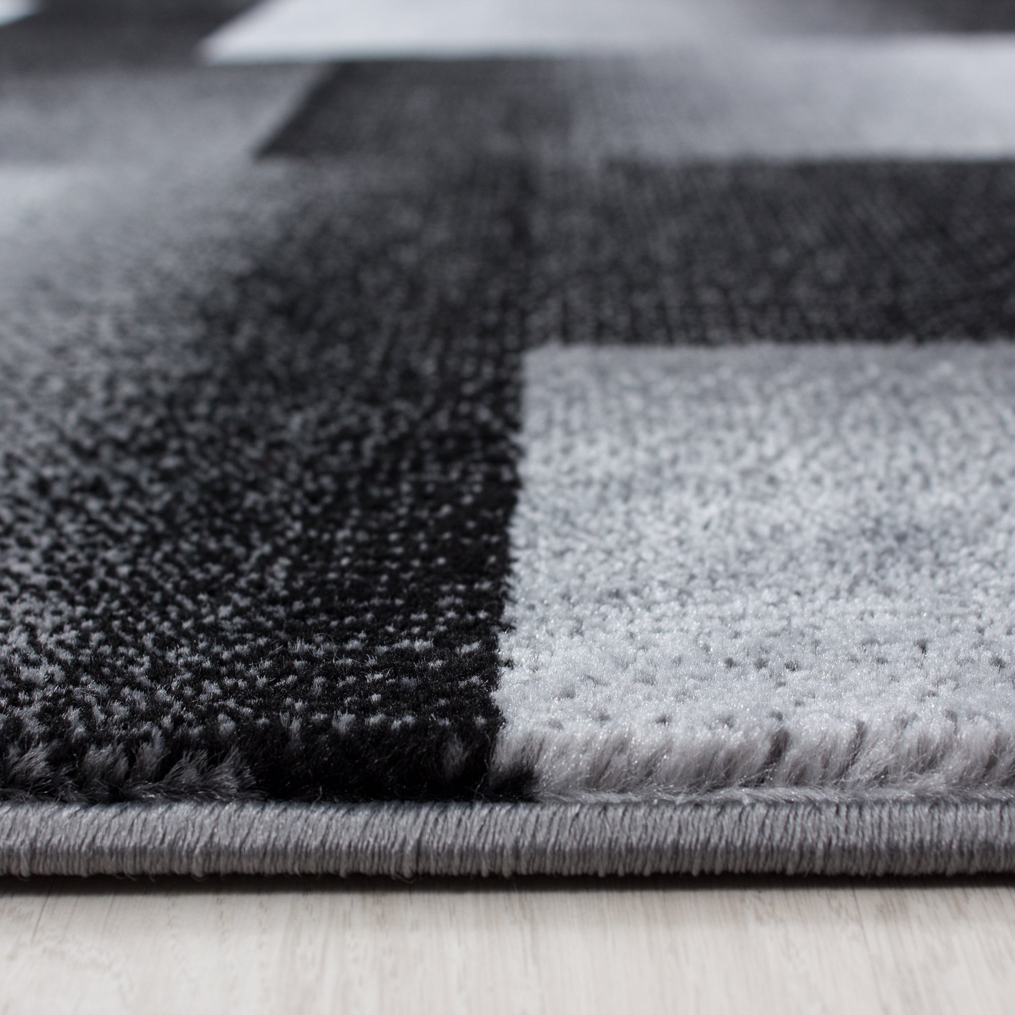 Moderner Design Teppich Geometrisch Kurzflor Wohnzimmer in vielen Farben Größen
