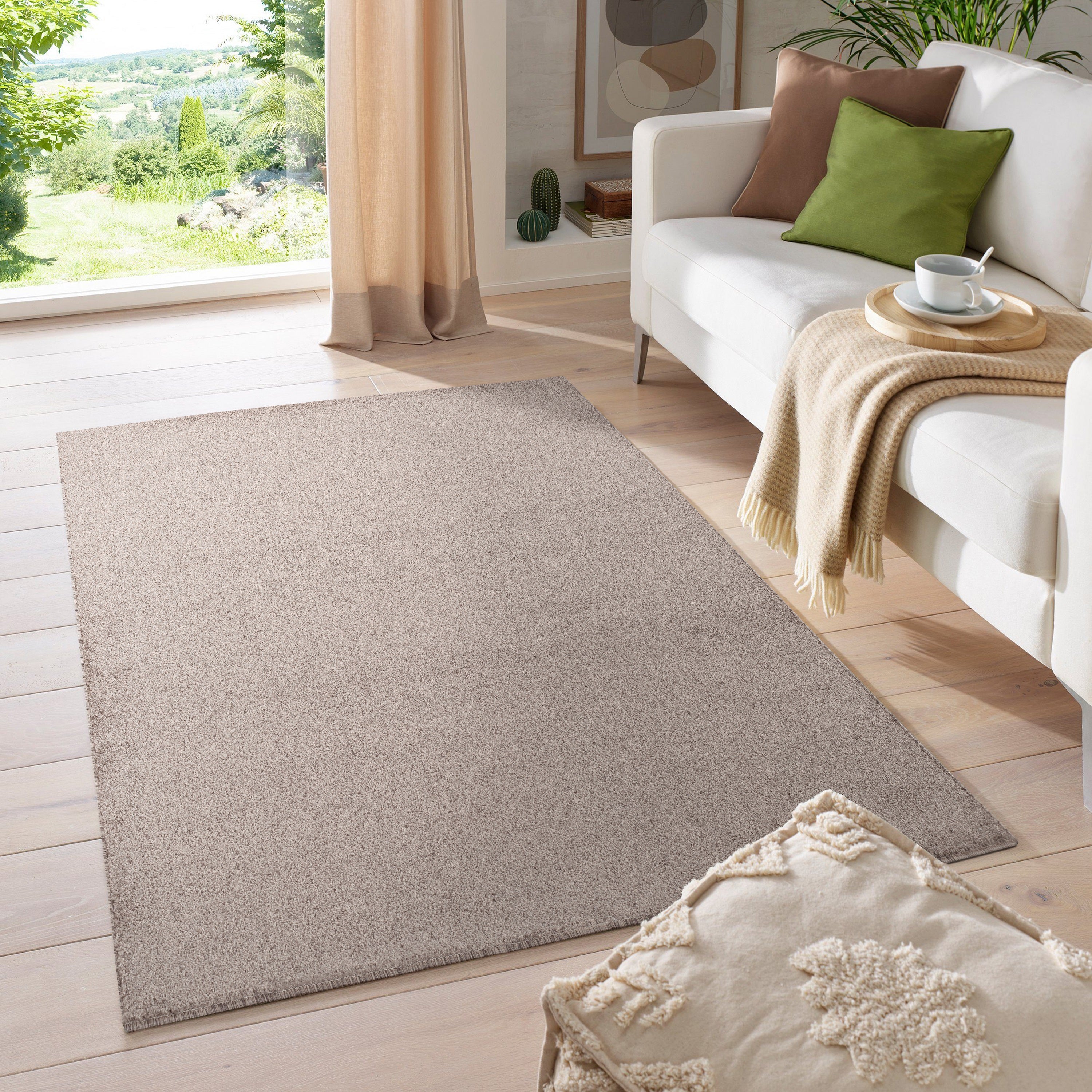 Kurzflor Teppich Robust Gabbeh Optik Schlafzimmerteppich Wohnzimmerteppich