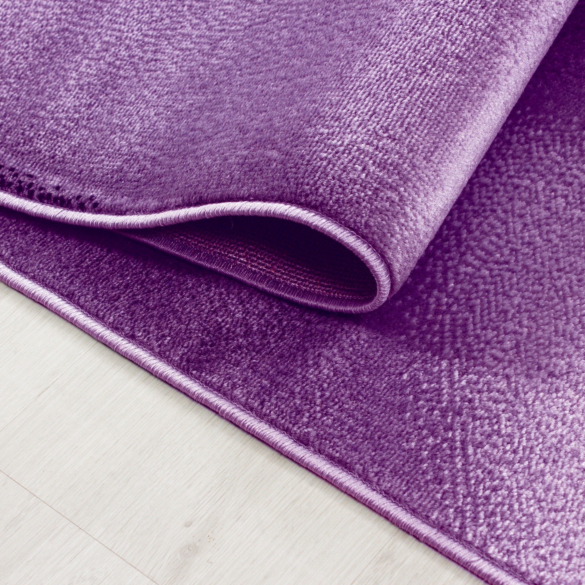 Kurzflor Teppich Design Schatten Muster Wohnzimmerteppich Lila Meliert