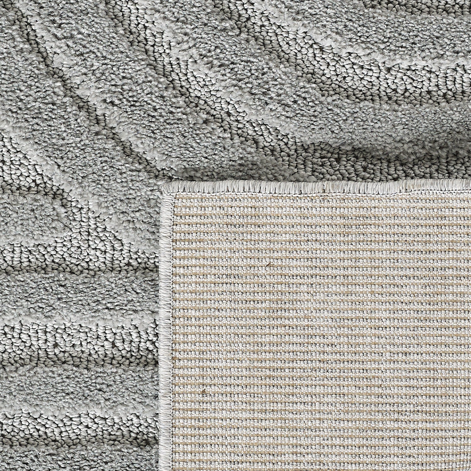 Modern Wohnzimmer Teppich Skandinavischer Boho Teppich Deko Hoch-Tief Effekt
