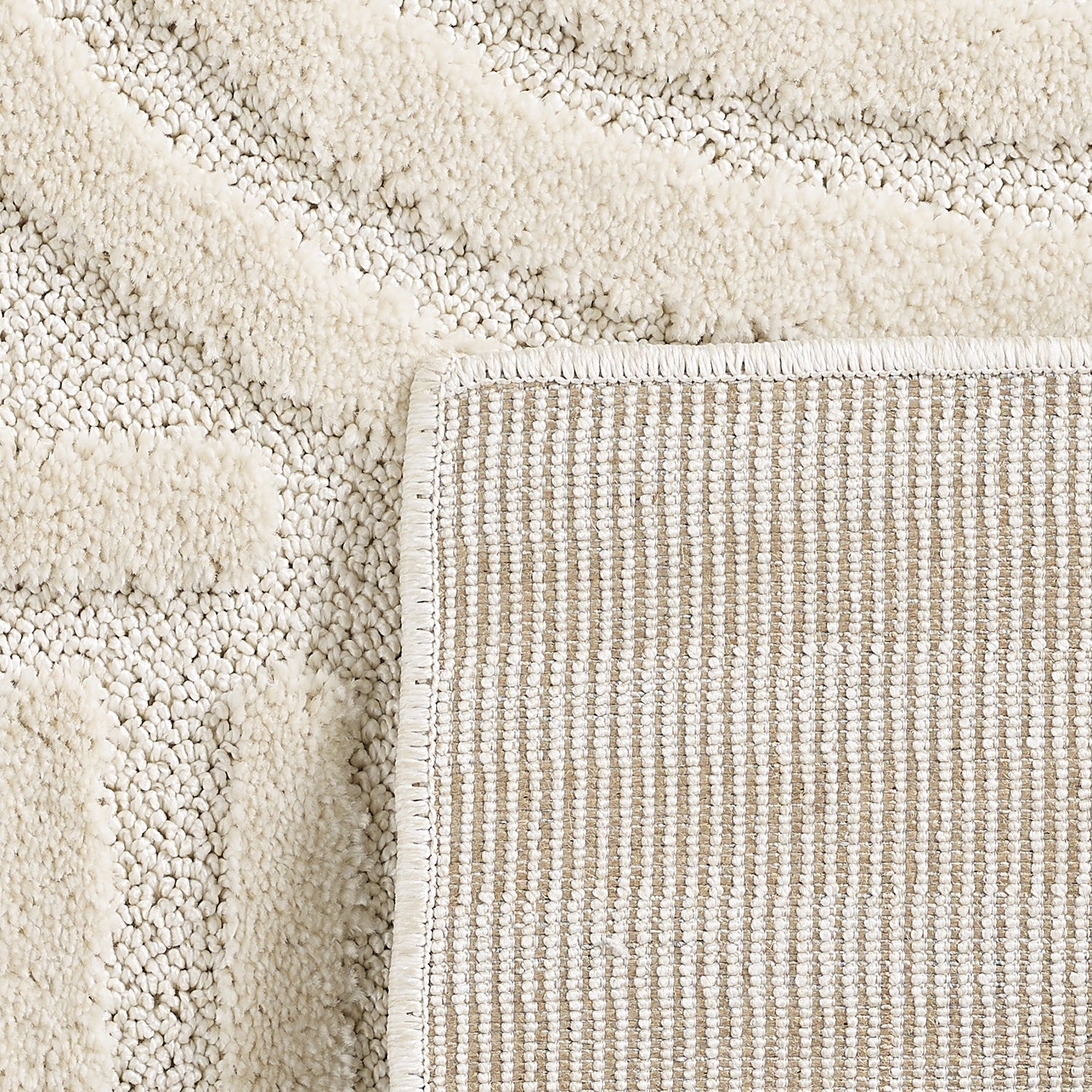 Modern Wohnzimmer Teppich Skandinavischer Boho Teppich Deko Hoch-Tief Effekt