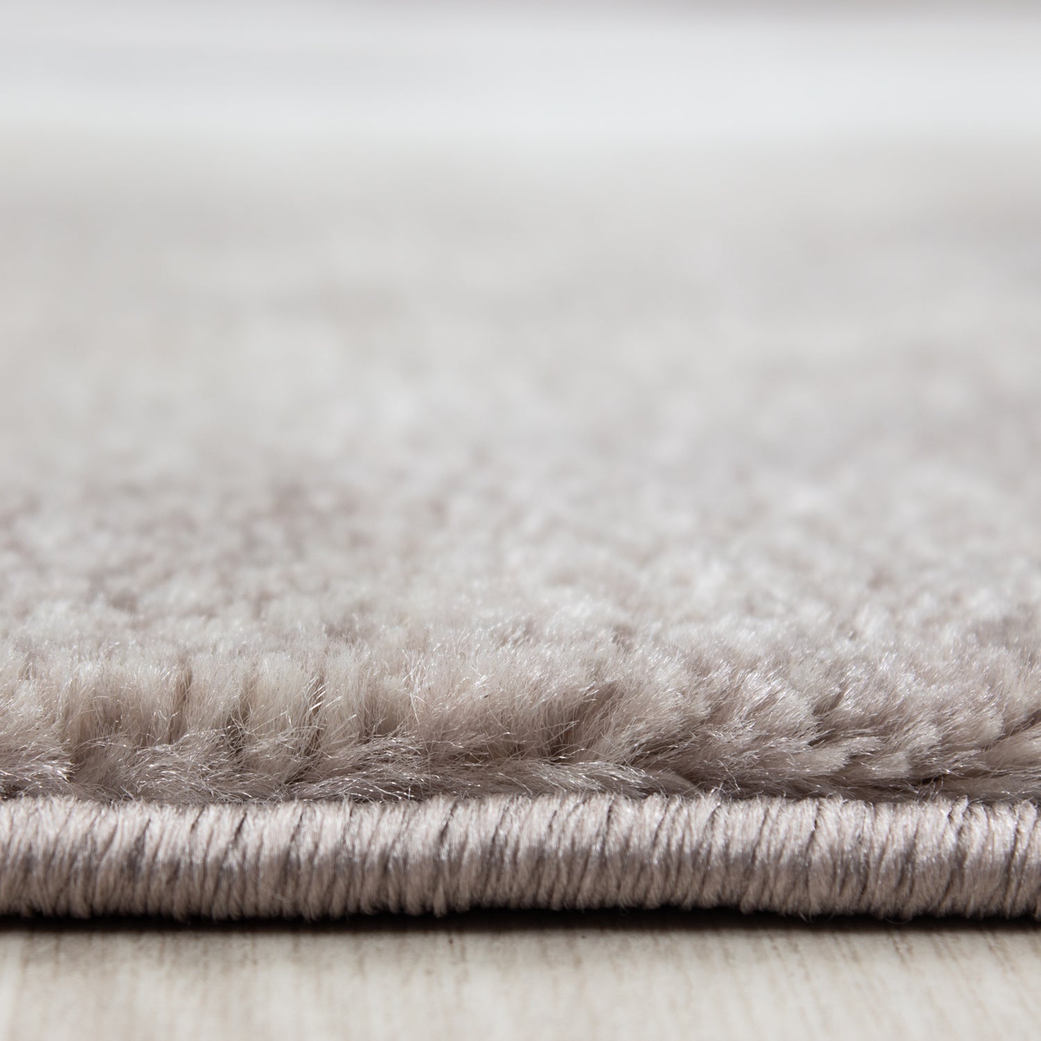Bettumrandung Design Karo abstrakt Teppich Kurzflorteppich Läufer Set Beige