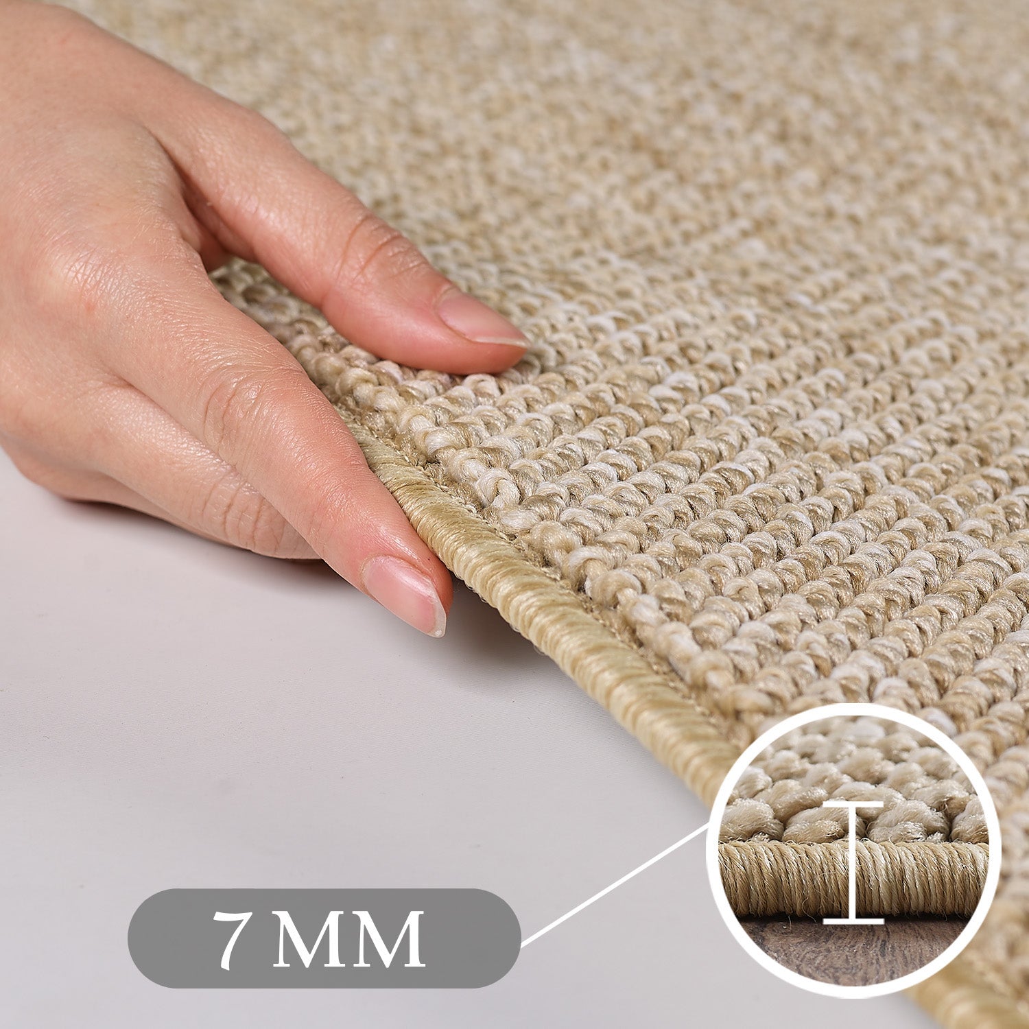 Teppich-Läufer für Bettumrandung, Cut-Loop, Meliert, Schlafzimmer Teppich