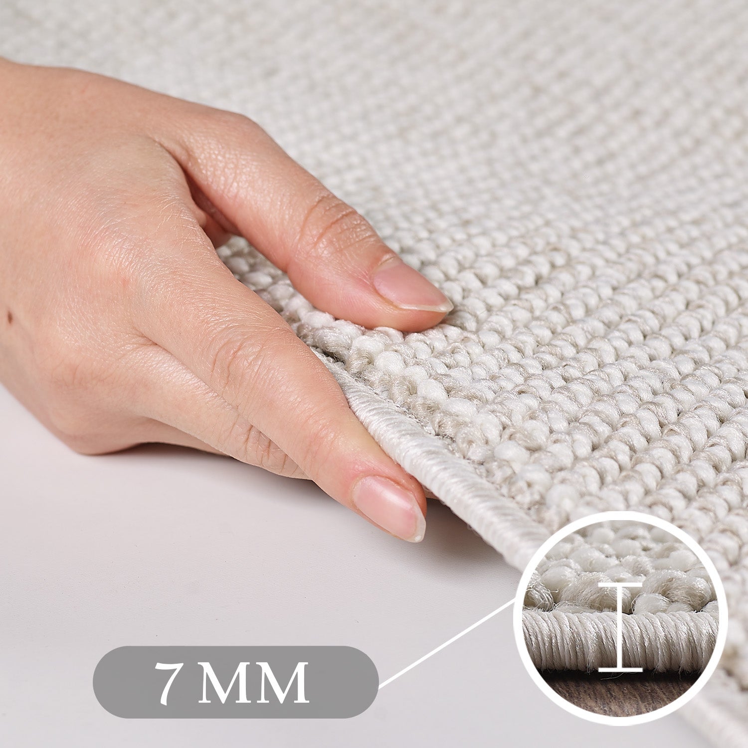 Teppich-Läufer für Bettumrandung, Cut-Loop, Meliert, Schlafzimmer Teppich