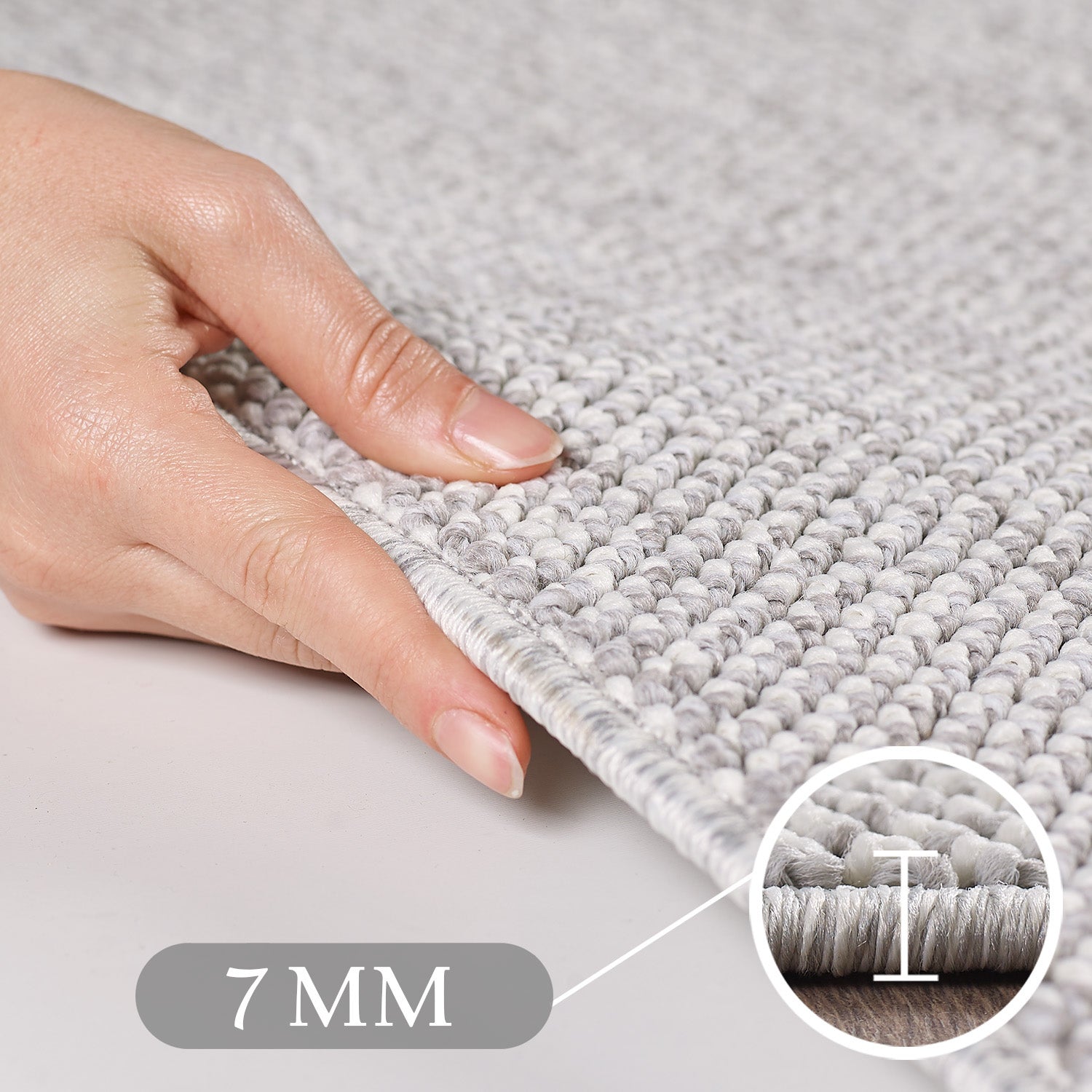 Teppich-Läufer für Bettumrandung, Cut-Loop, Meliert, Schlafzimmer Teppich