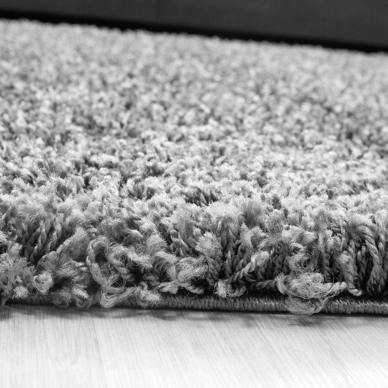 Shaggy Hochflor Langflor Teppich Soft Wohnzimmerteppich Hellgrau Einfarbig