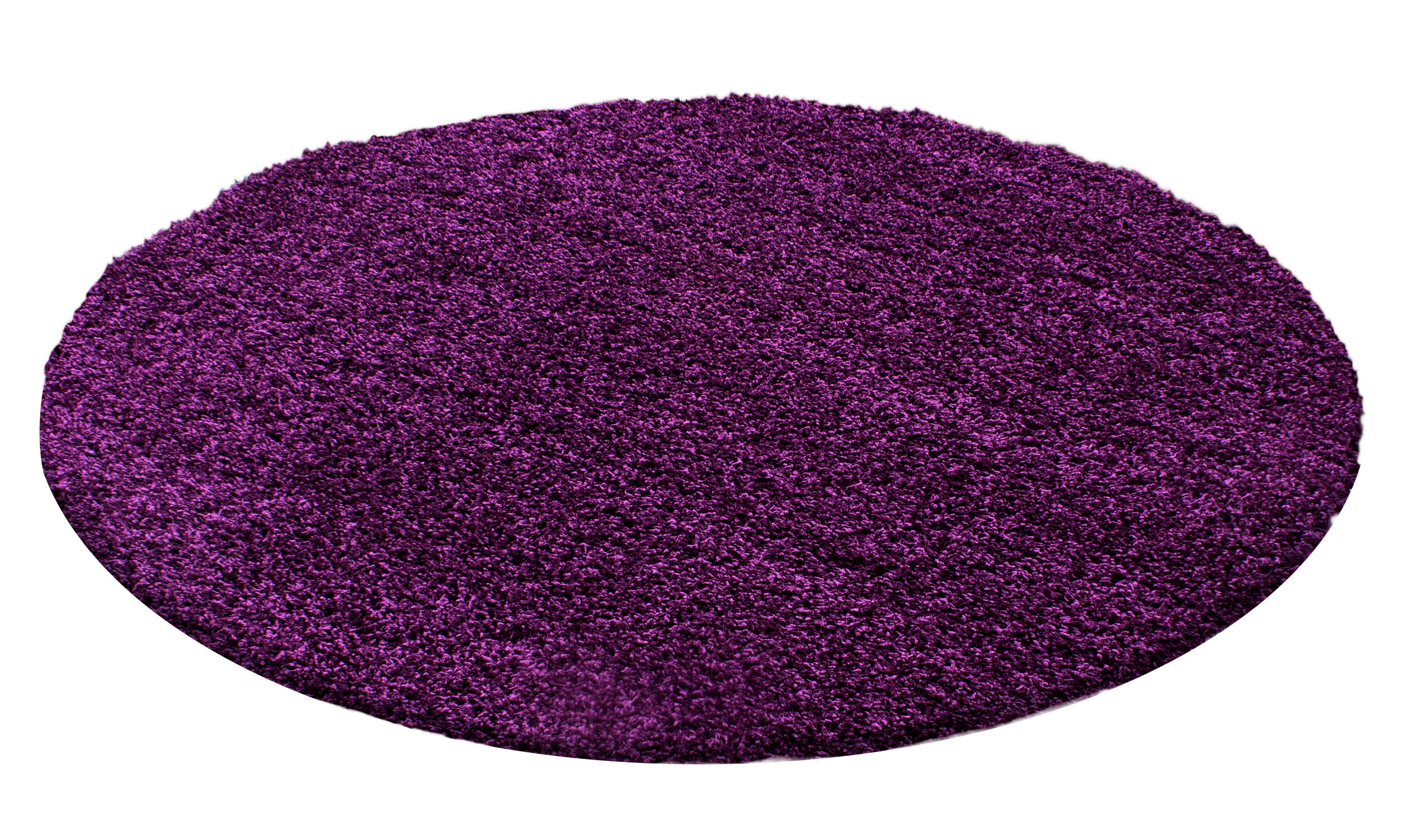 Shaggy Hochflor Langflor Teppich Soft Wohnzimmerteppich Farbe Lila Einfarbig