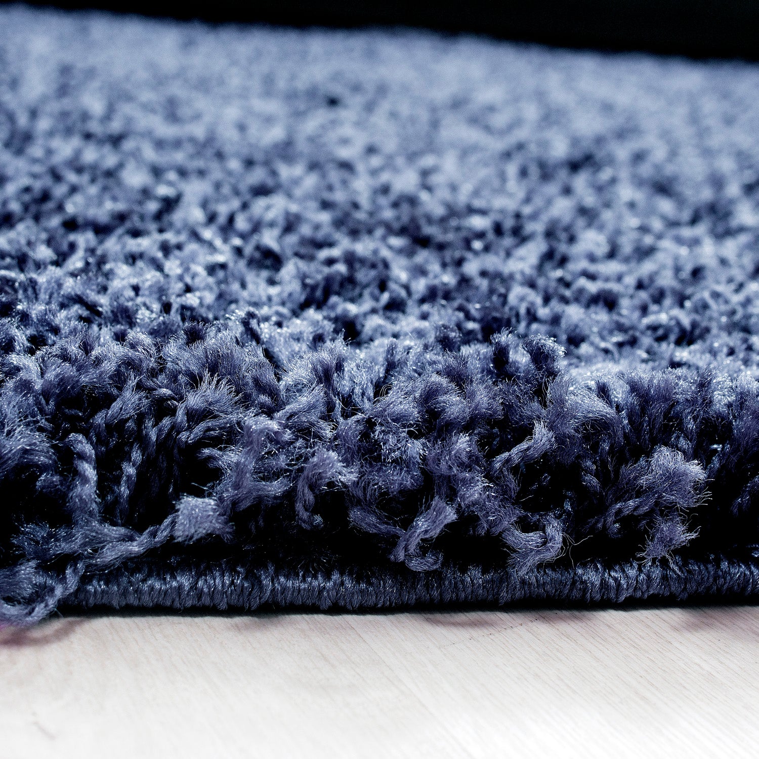 Shaggy Hochflor Langflor Günstige Marineblau Wohnzimmerteppich in vielen Größen