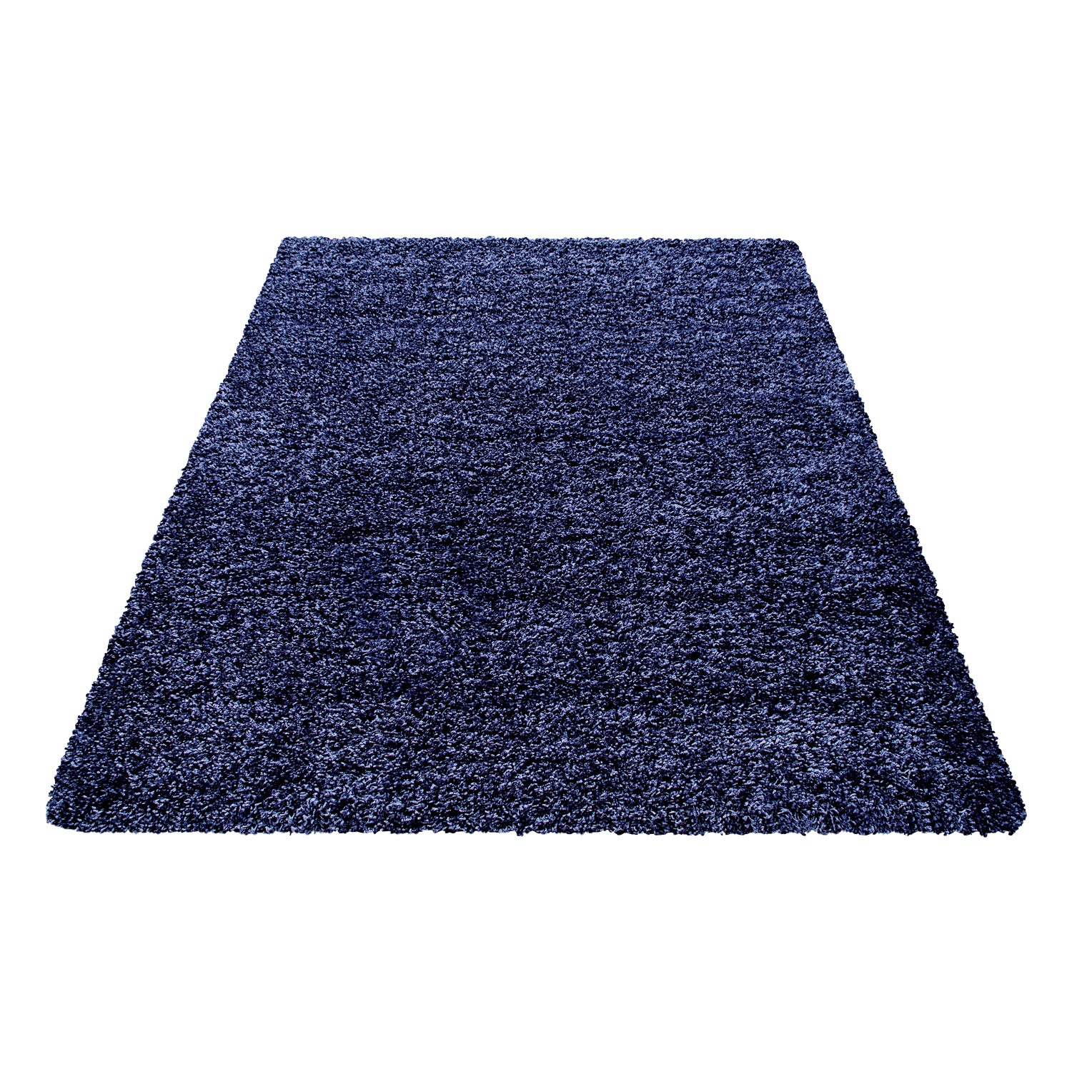 Shaggy Hochflor Langflor Günstige Marineblau Wohnzimmerteppich in vielen Größen