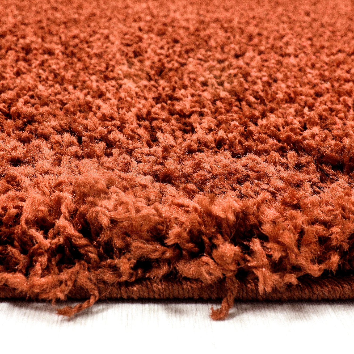 Shaggy Hochflor Langflor Teppich Soft Wohnzimmerteppich Farbe Terra Braun