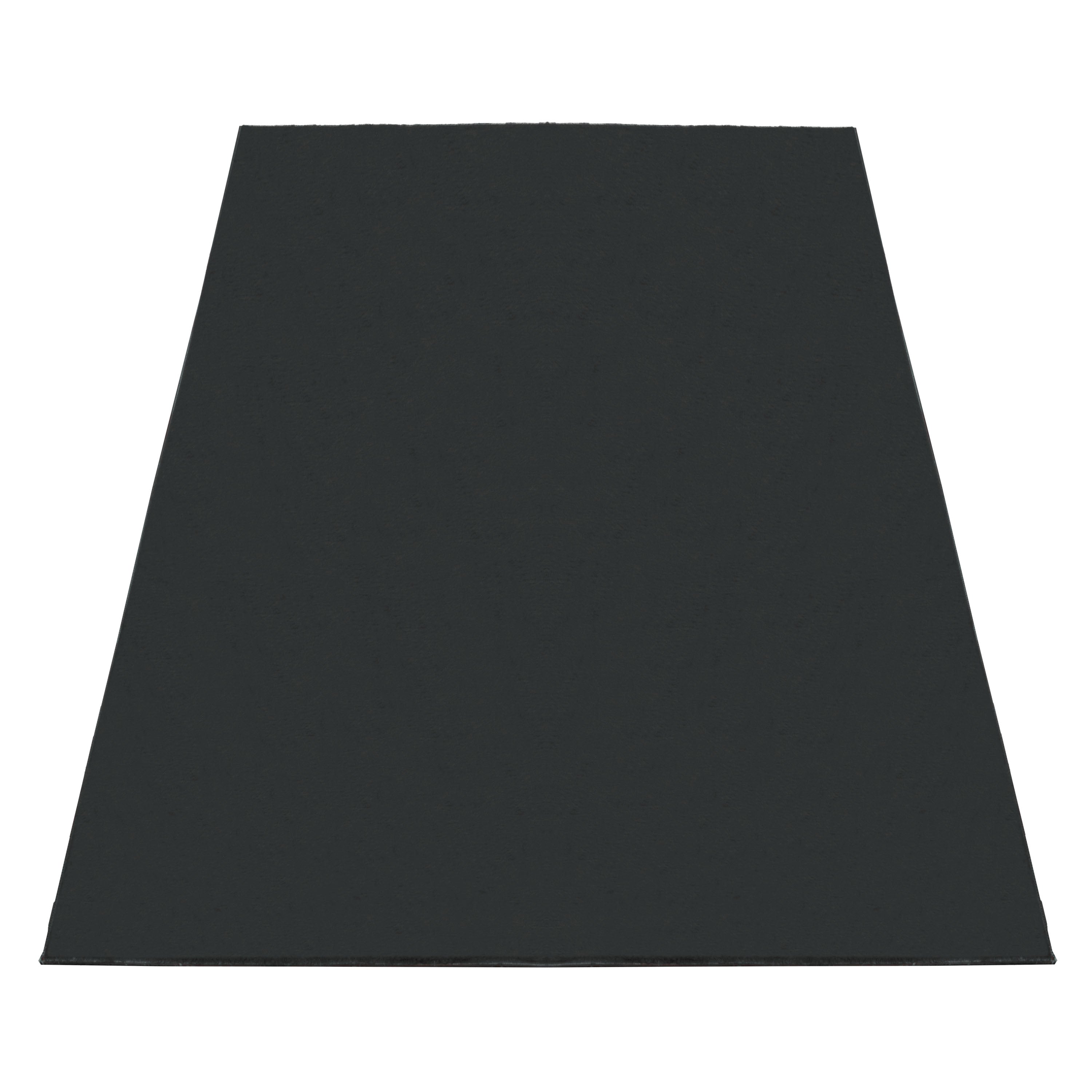 Kurzflor Teppich Soft Touch Wohnzimmerteppich Antirutsch Waschbar Graphit