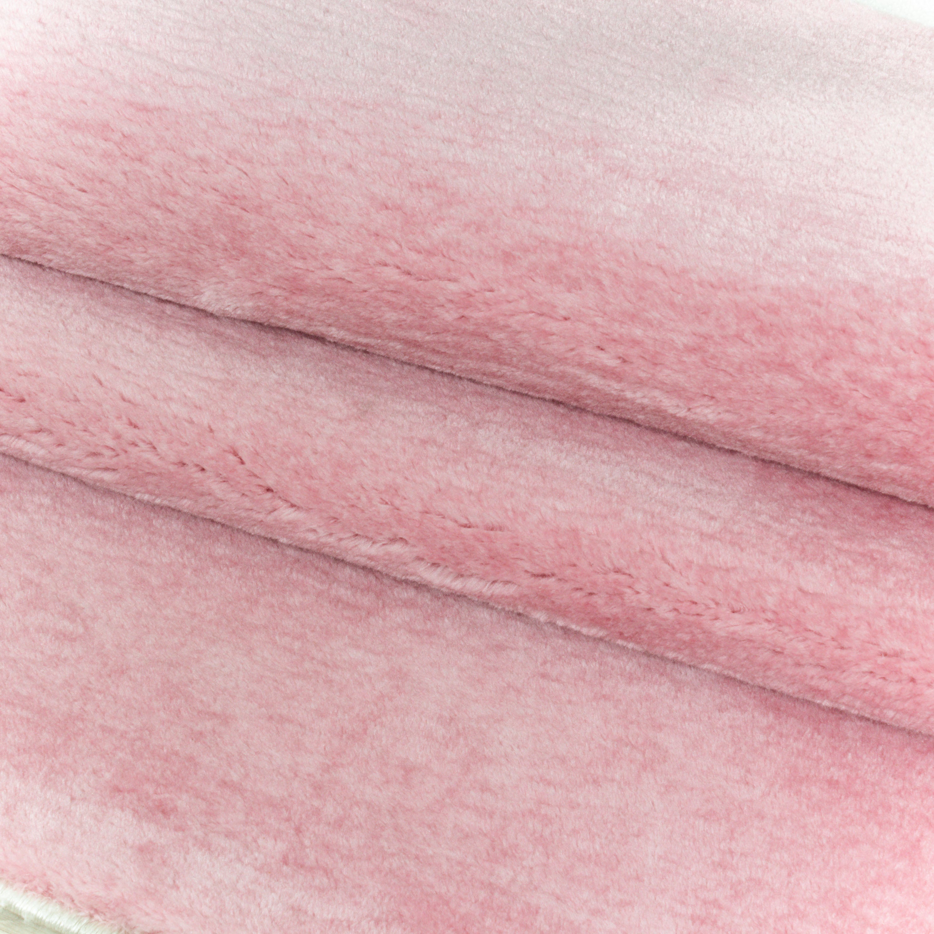Kurzflor Teppich Soft Touch Wohnzimmerteppich Antirutsch Waschbar Pink