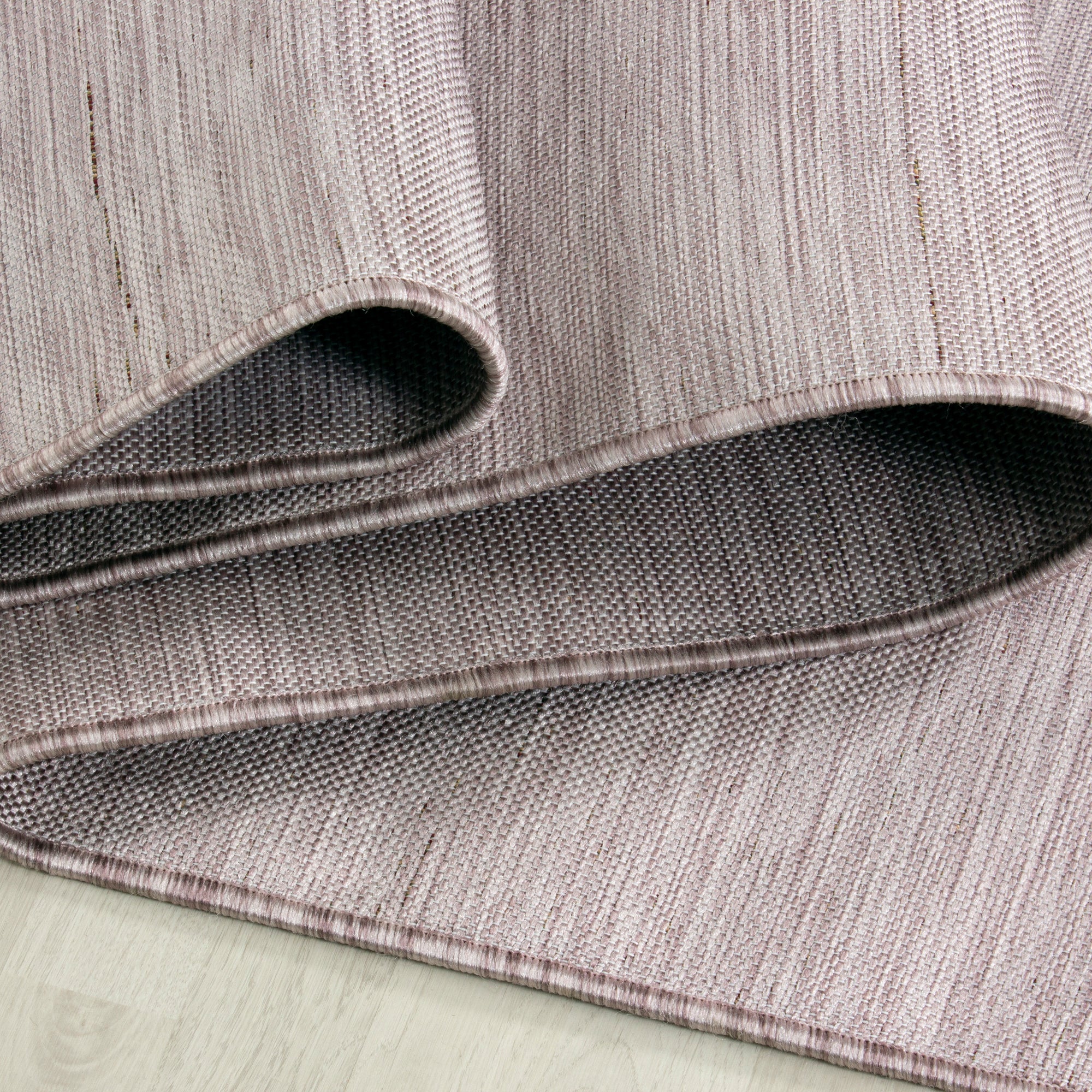 Flachgewebe Teppich Sisal Optik Indoor Outdoor Küche Terrasse Flur Pink