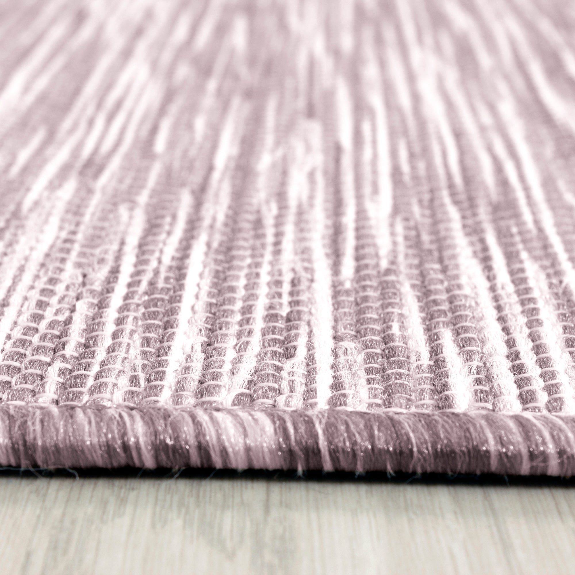 Flachgewebe Teppich Sisal Optik Indoor Outdoor Küche Terrasse Flur Pink