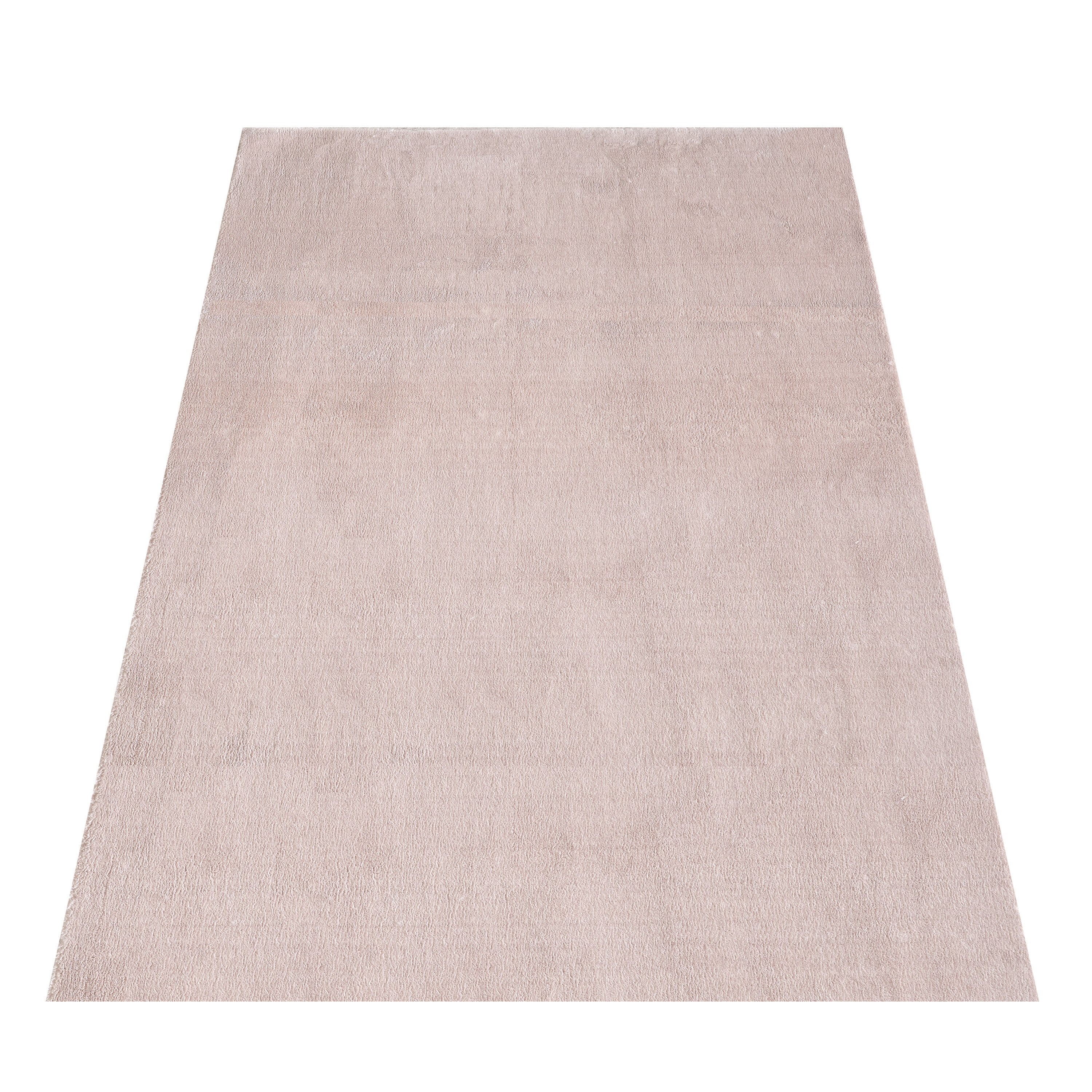 Teppich Wohnzimmer Weich Flauschig Shaggy Hochflor Waschbar Einfarbig
