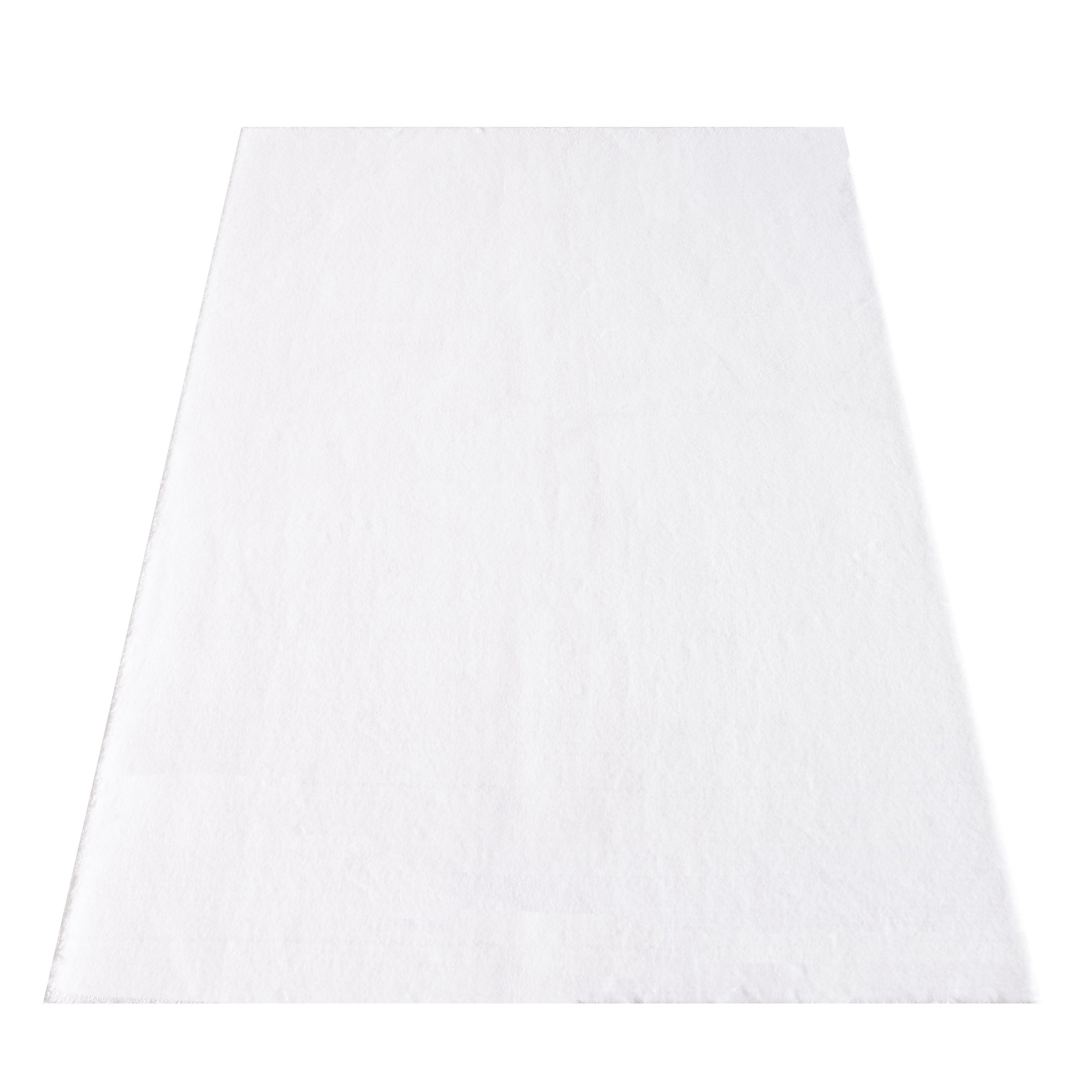Teppich Wohnzimmer Weich Flauschig Shaggy Hochflor Waschbar Einfarbig