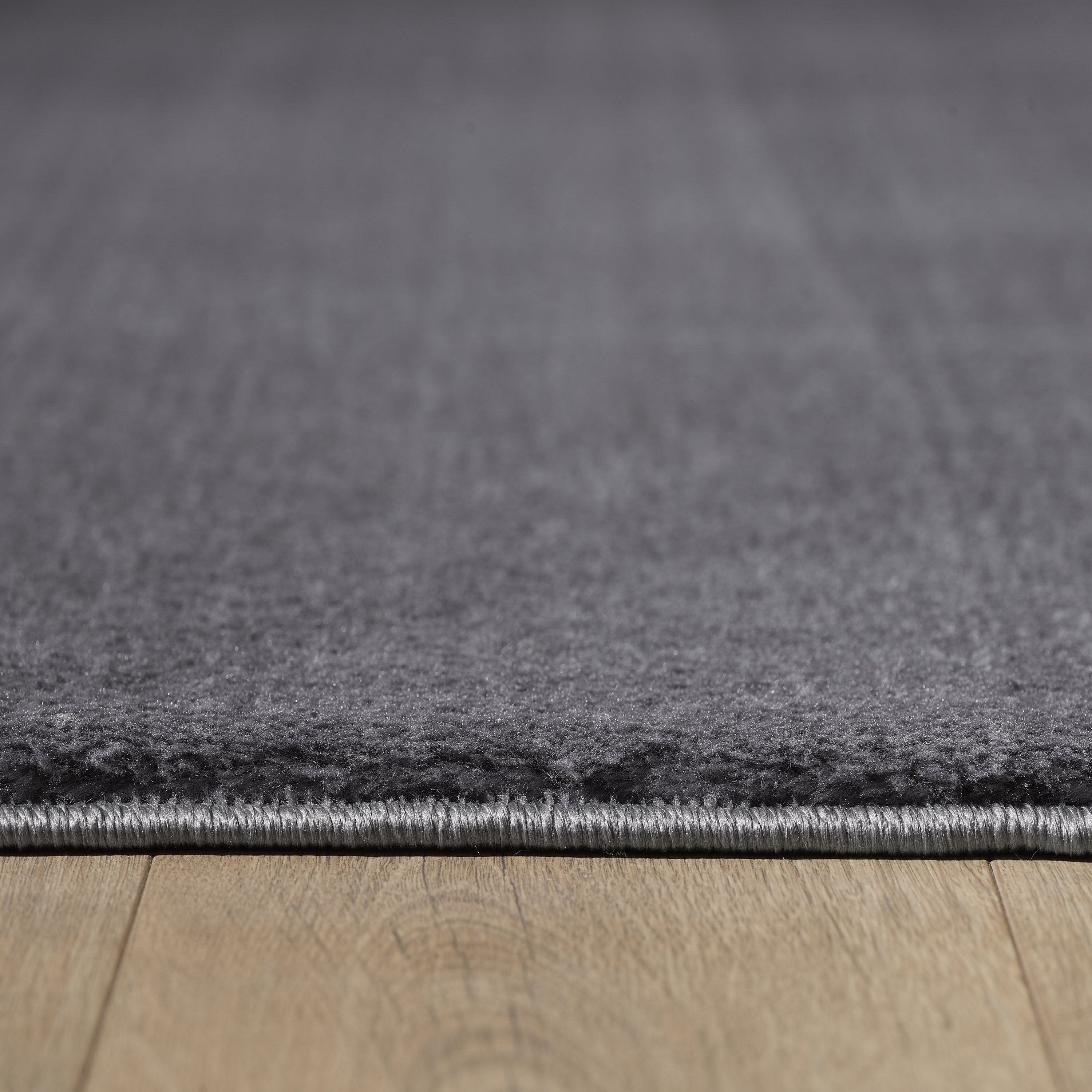 Teppich Waschbar Kuschelweich Wohnzimmerteppich Shaggy Rund Einfarbig Beige