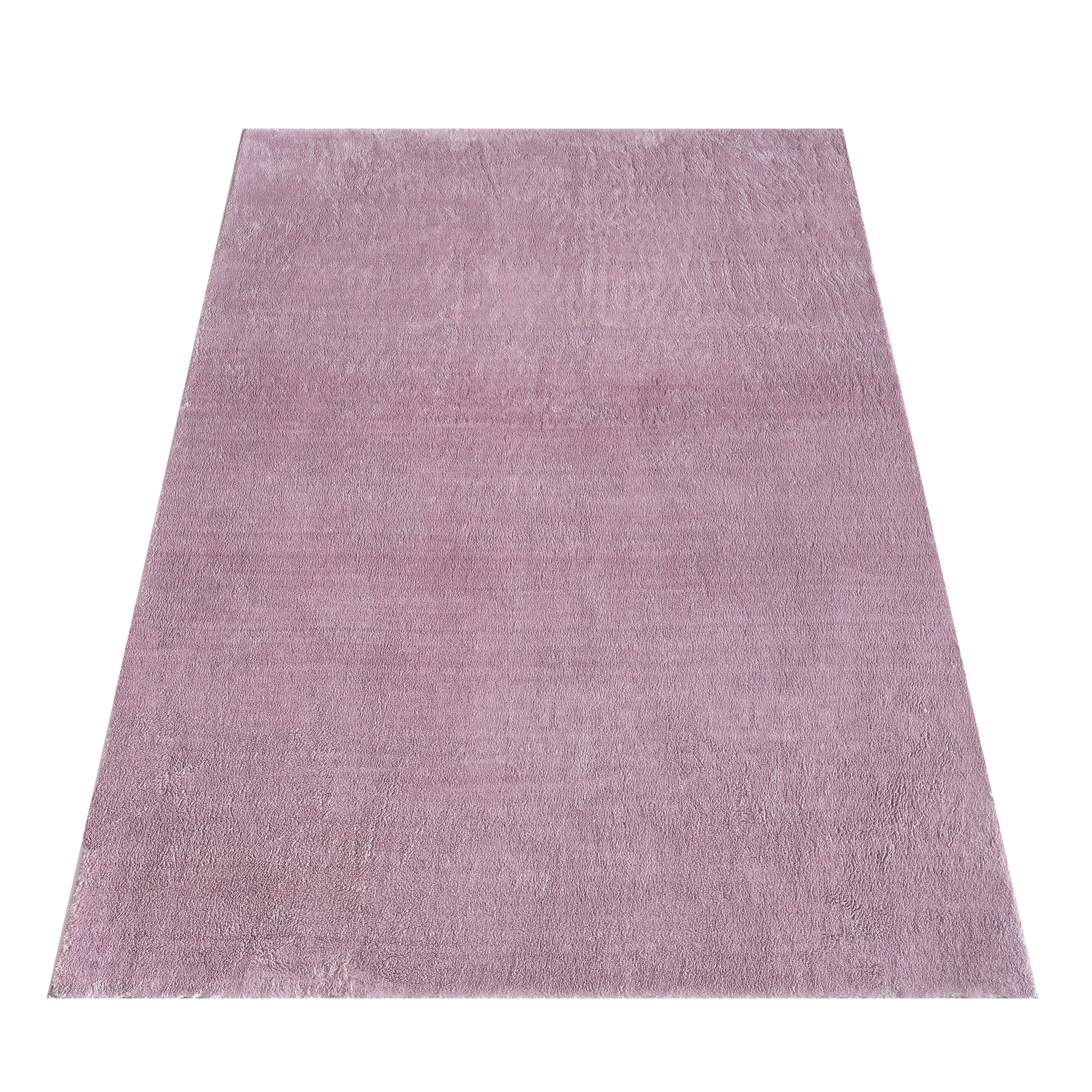 Teppich Wohnzimmer Weich Flauschig Shaggy Hochflor Waschbar Einfarbig