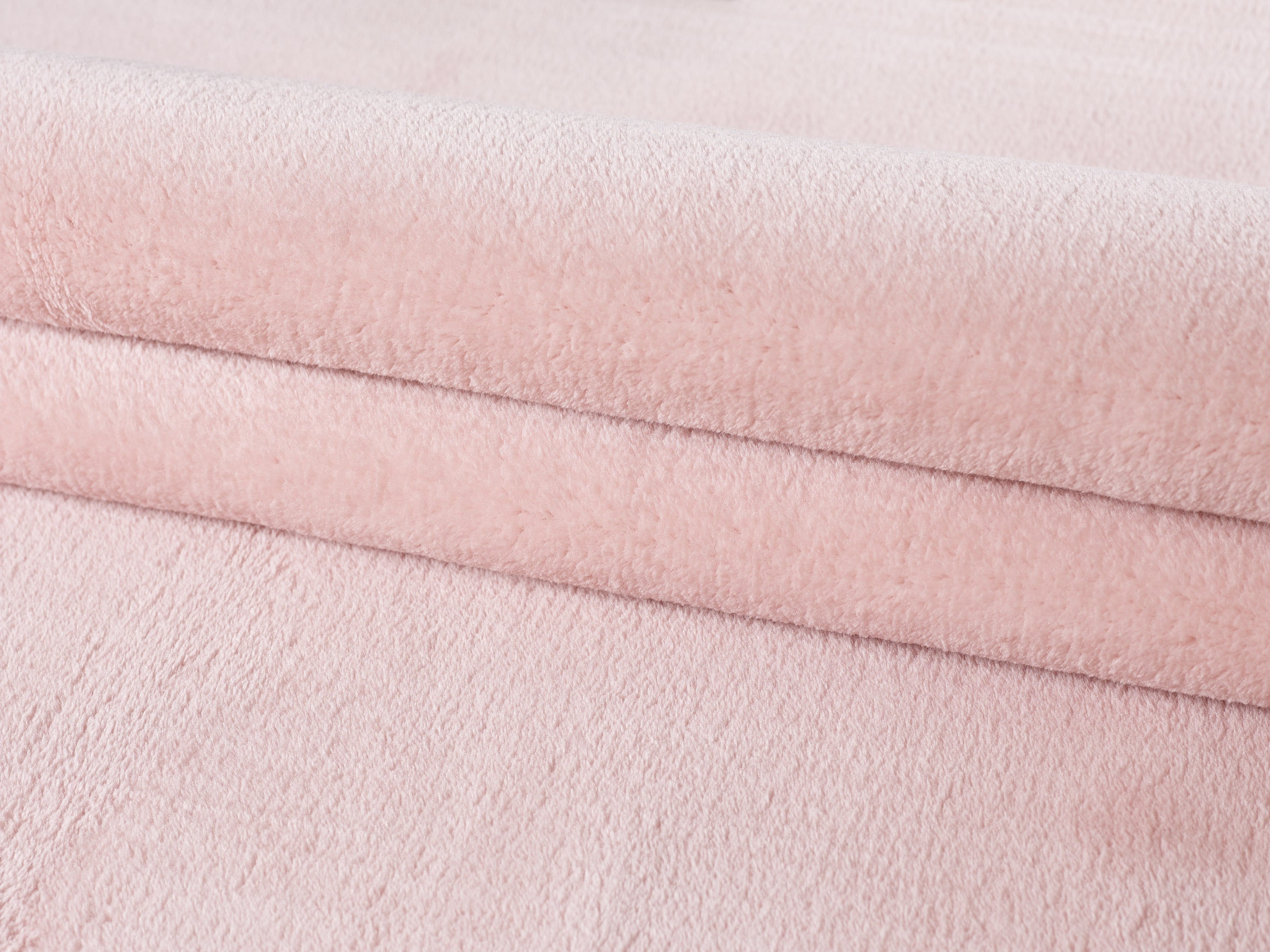 Teppich Waschbar Kuschelweich Wohnzimmerteppich Shaggy Einfarbig Rosa