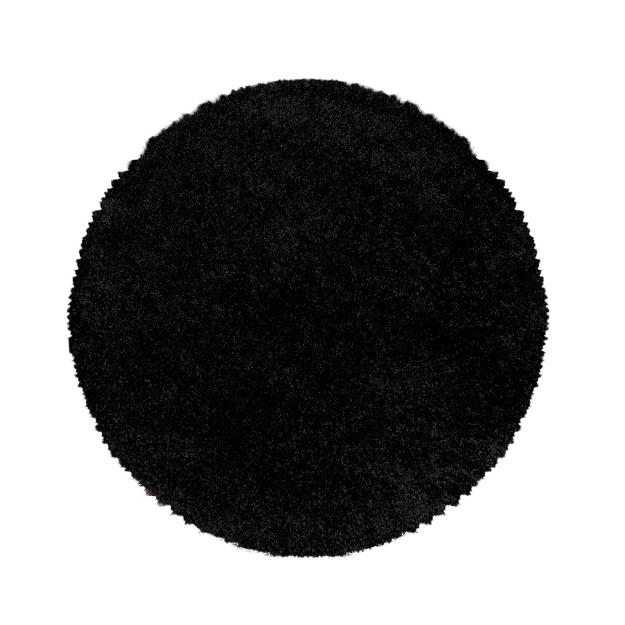 Hochflor Shaggy Teppich Wohnzimmerteppich Schlafzimmer Flor Super Soft Schwarz