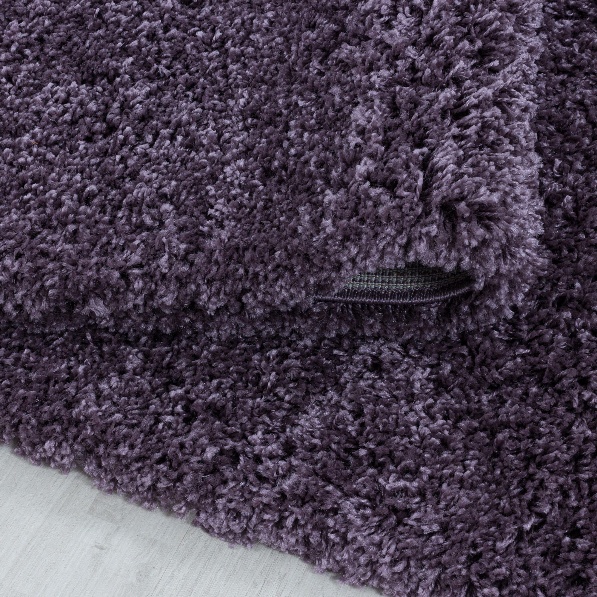 Hochflor Teppich Set Shaggy Bettumrandung Läufer Set Soft Flor 3 Teile Violet