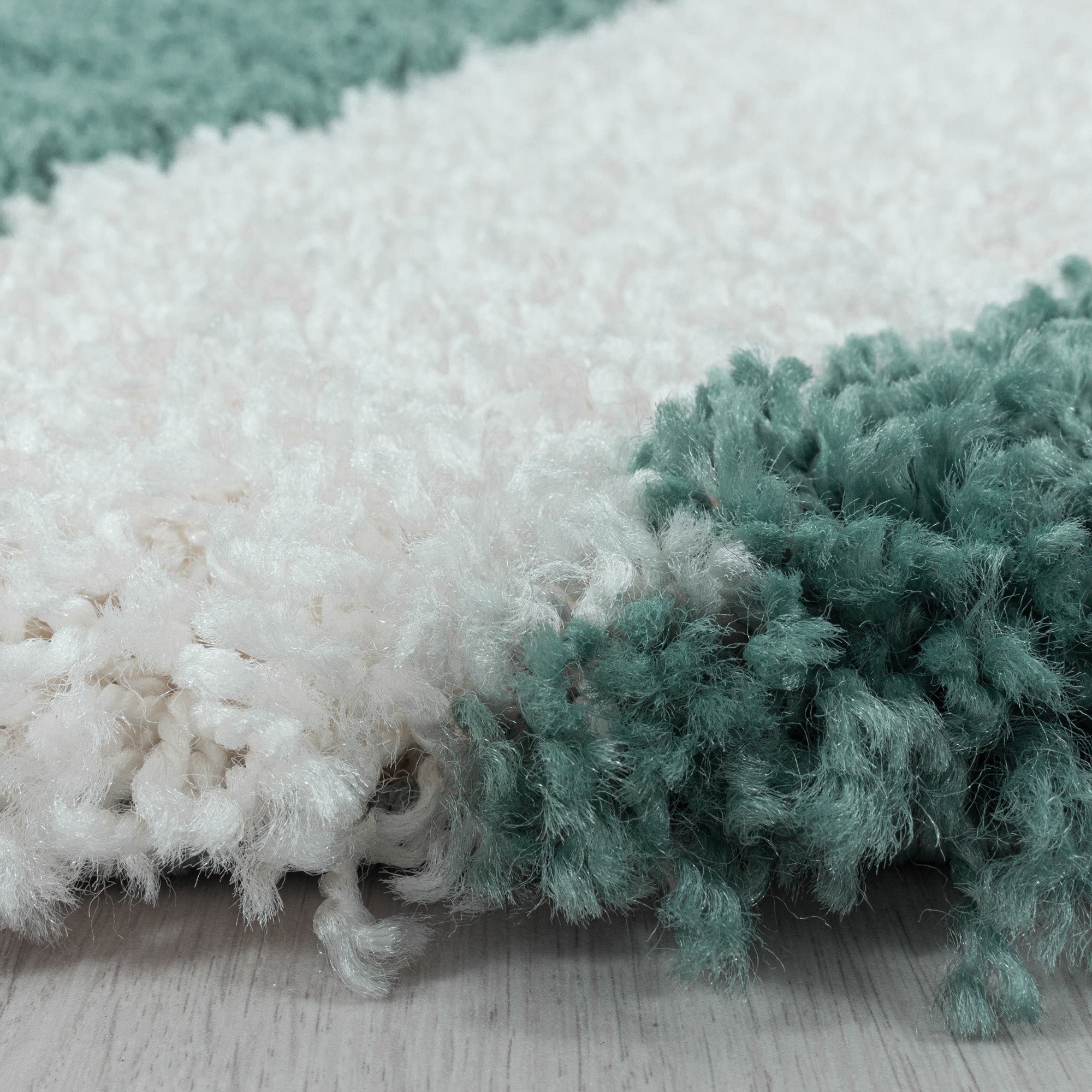 Design Hochflor Teppich Wohnzimmerteppich Dreieck Muster Abstrakt