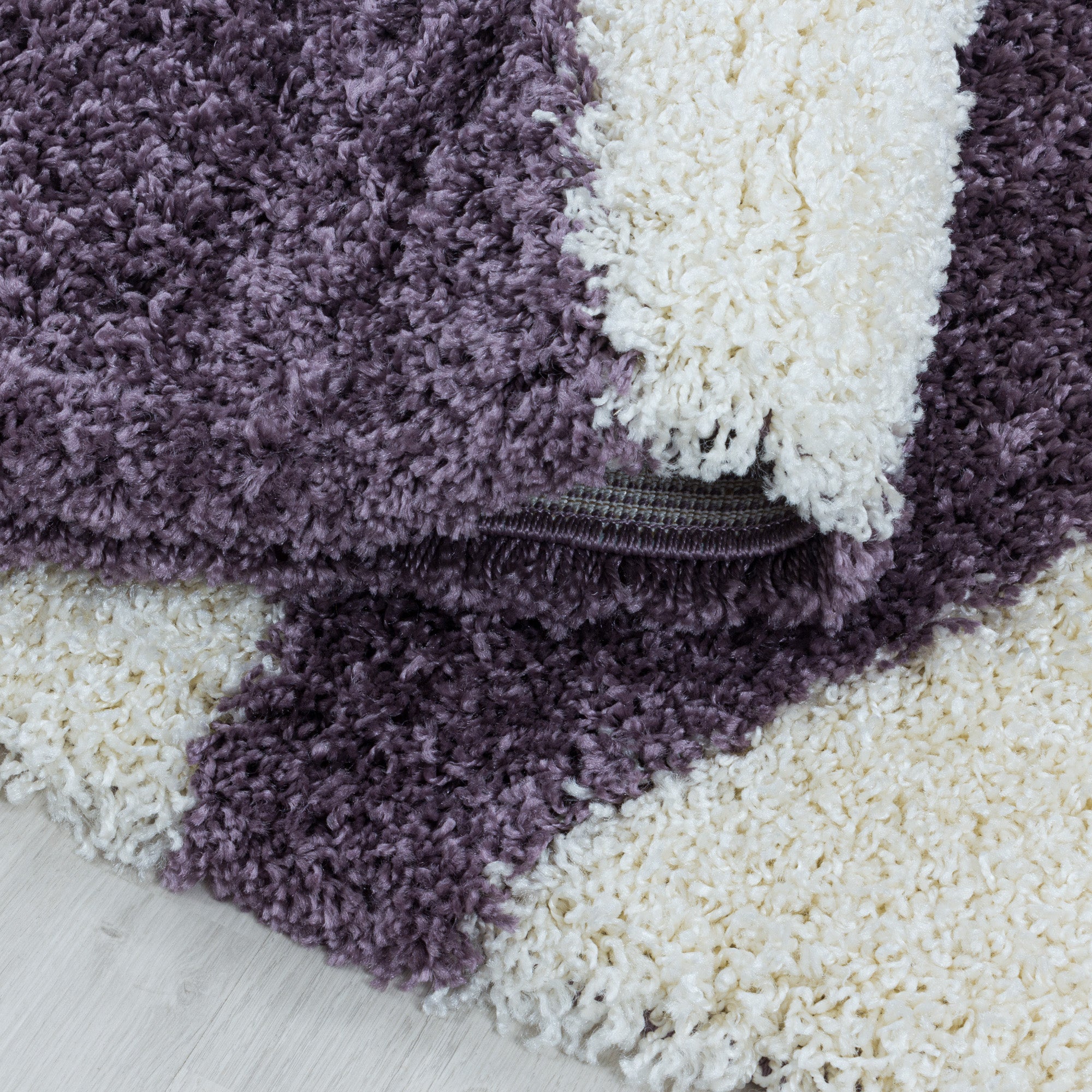 Design Hochflor Teppich Wohnzimmerteppich Dreieck Muster Abstrakt