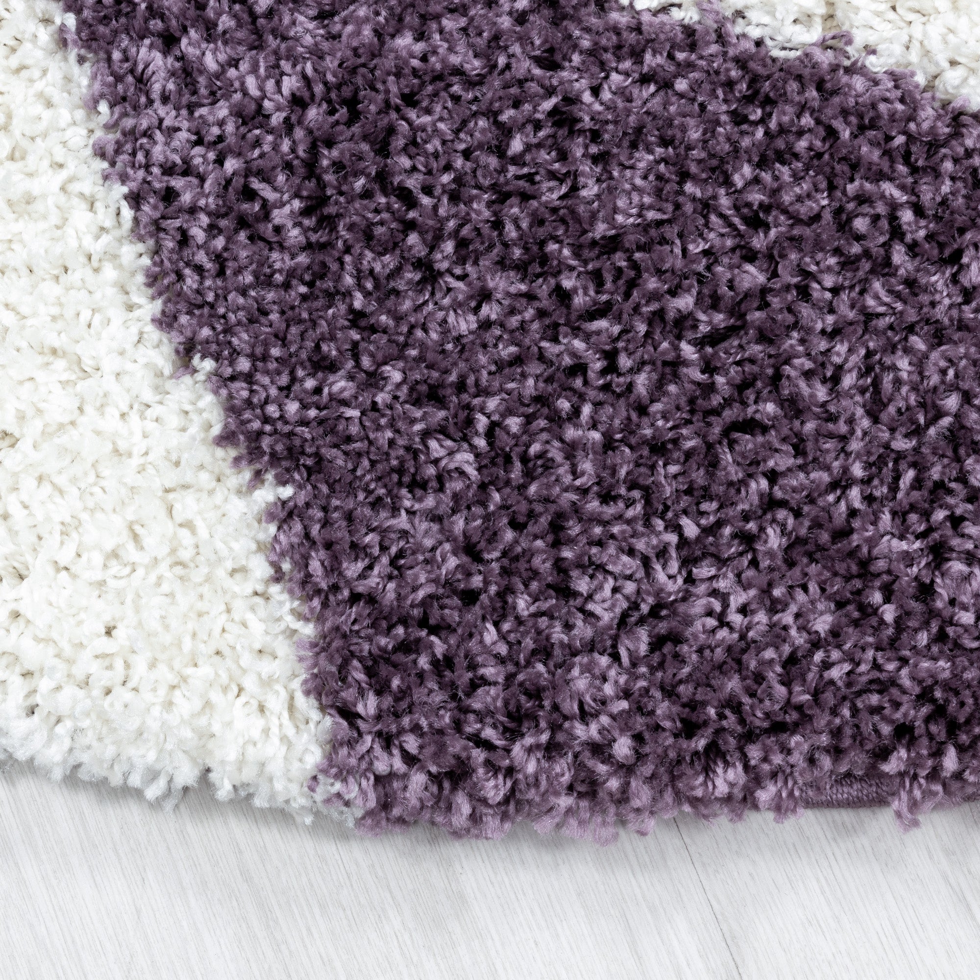 Design Hochflor Teppich Wohnzimmerteppich Dreieck Muster Abstrakt