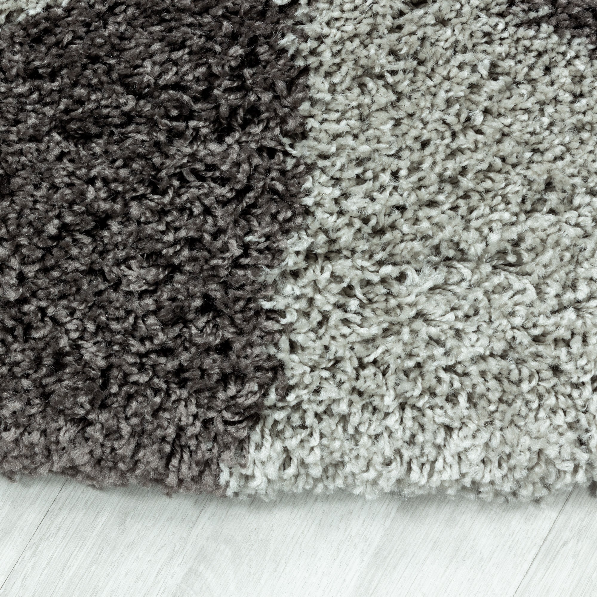 Design Hochflor Teppich Wohnzimmerteppich Dreieck Muster Abstrakt