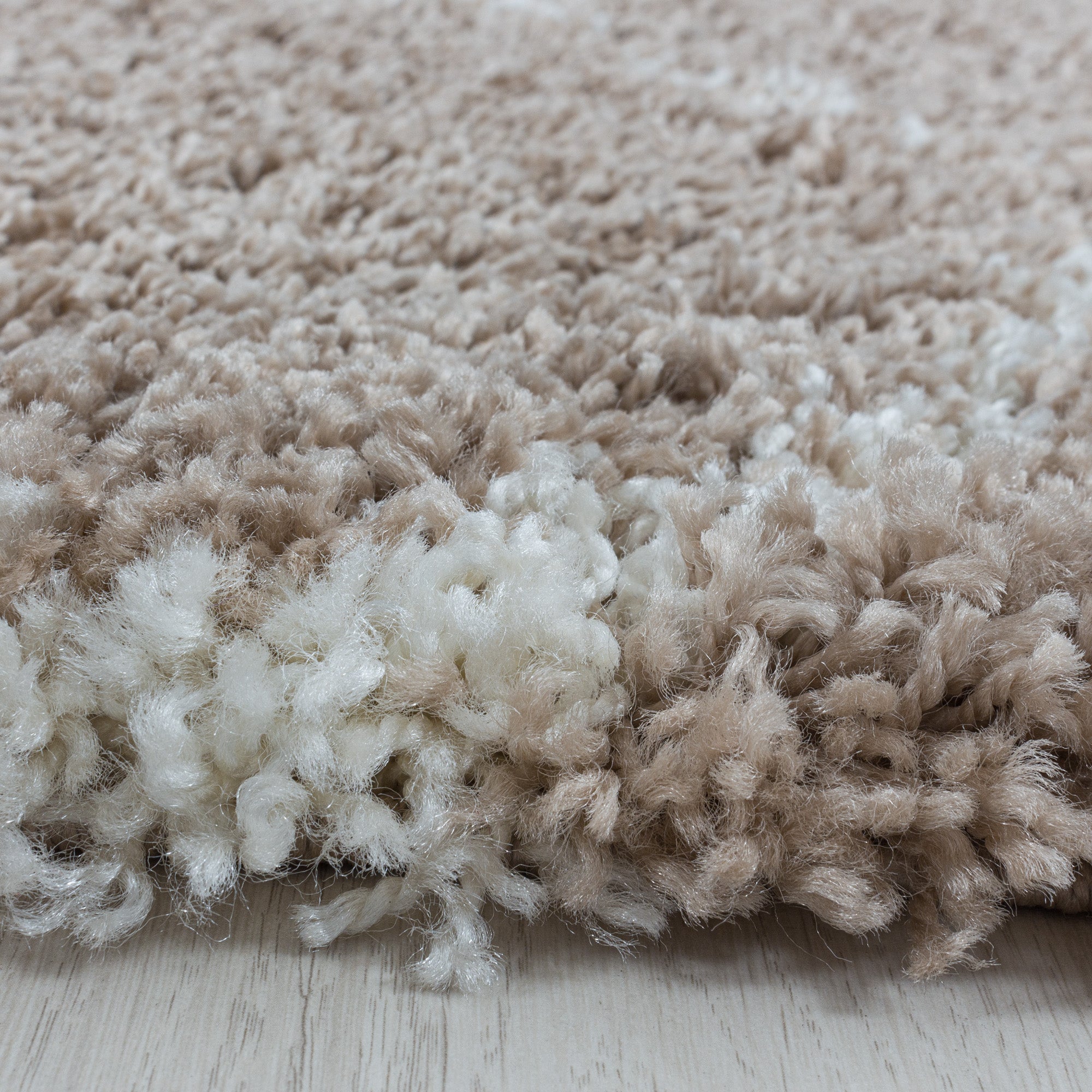 Design Hochflor Teppich Wohnzimmerteppich Muster Kachel Tile Jacquard Form Rund