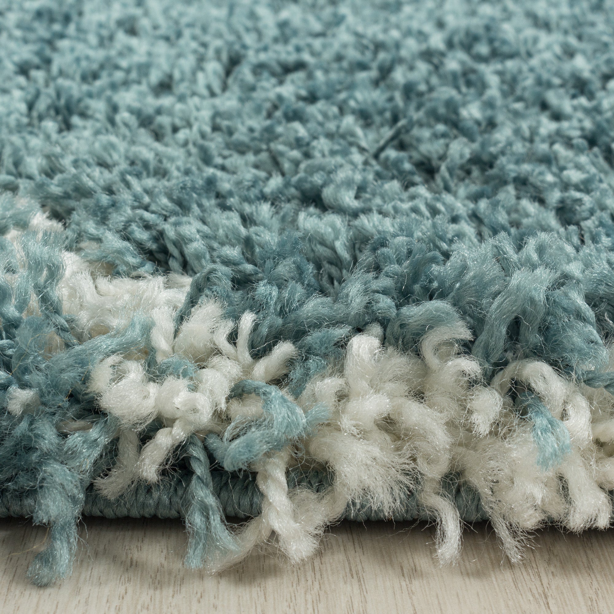 Design Teppich Set Shaggy Läufer Läuferset Muster Kachel Tile Jacquard 3 Teile