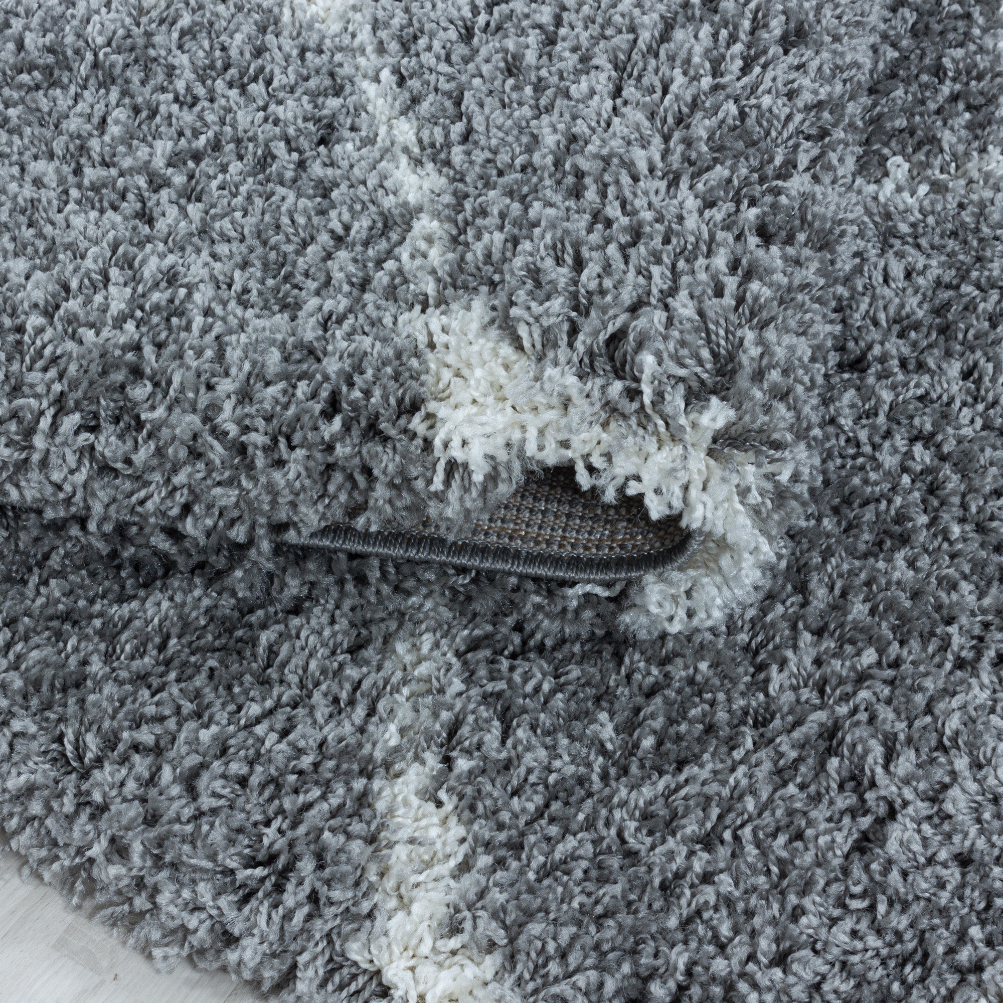 Design Teppich Set Shaggy Läufer Läuferset Muster Kachel Tile Jacquard 3 Teile