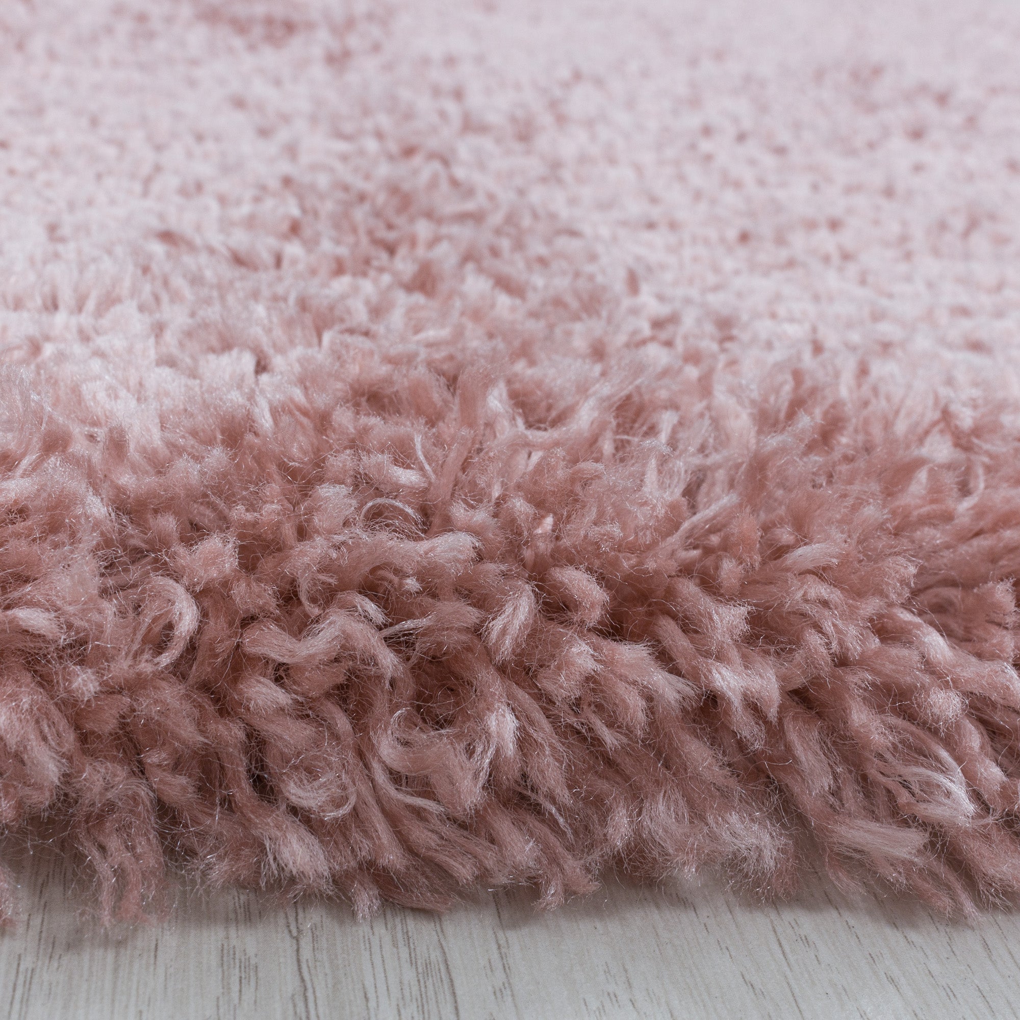 Shaggy Hochflor Teppich Wohnzimmerteppich Flor Super Weich Farbe Rose
