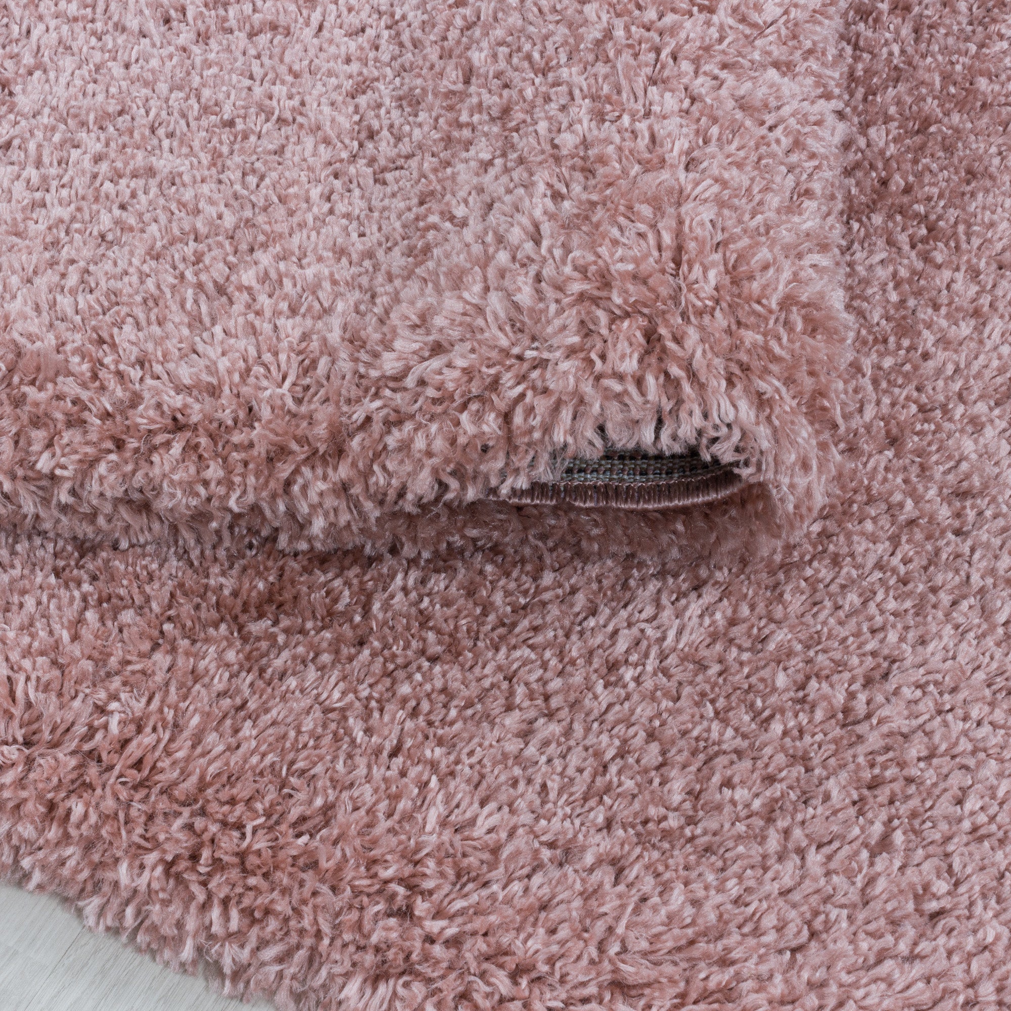 Shaggy Hochflor Teppich Wohnzimmerteppich Flor Super Weich Farbe Rose