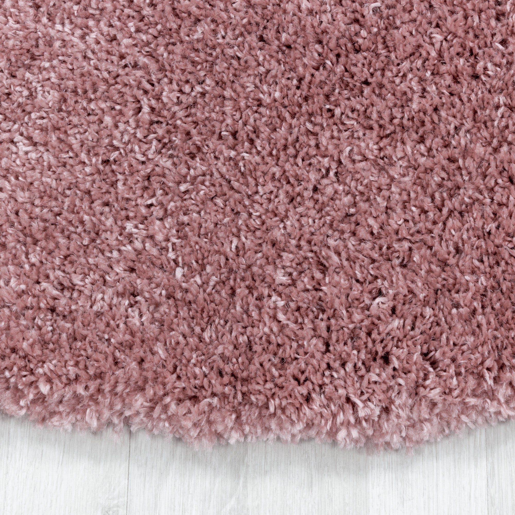 Shaggy Hochflor Teppich Wohnzimmerteppich Flor Super Weich Farbe Rose
