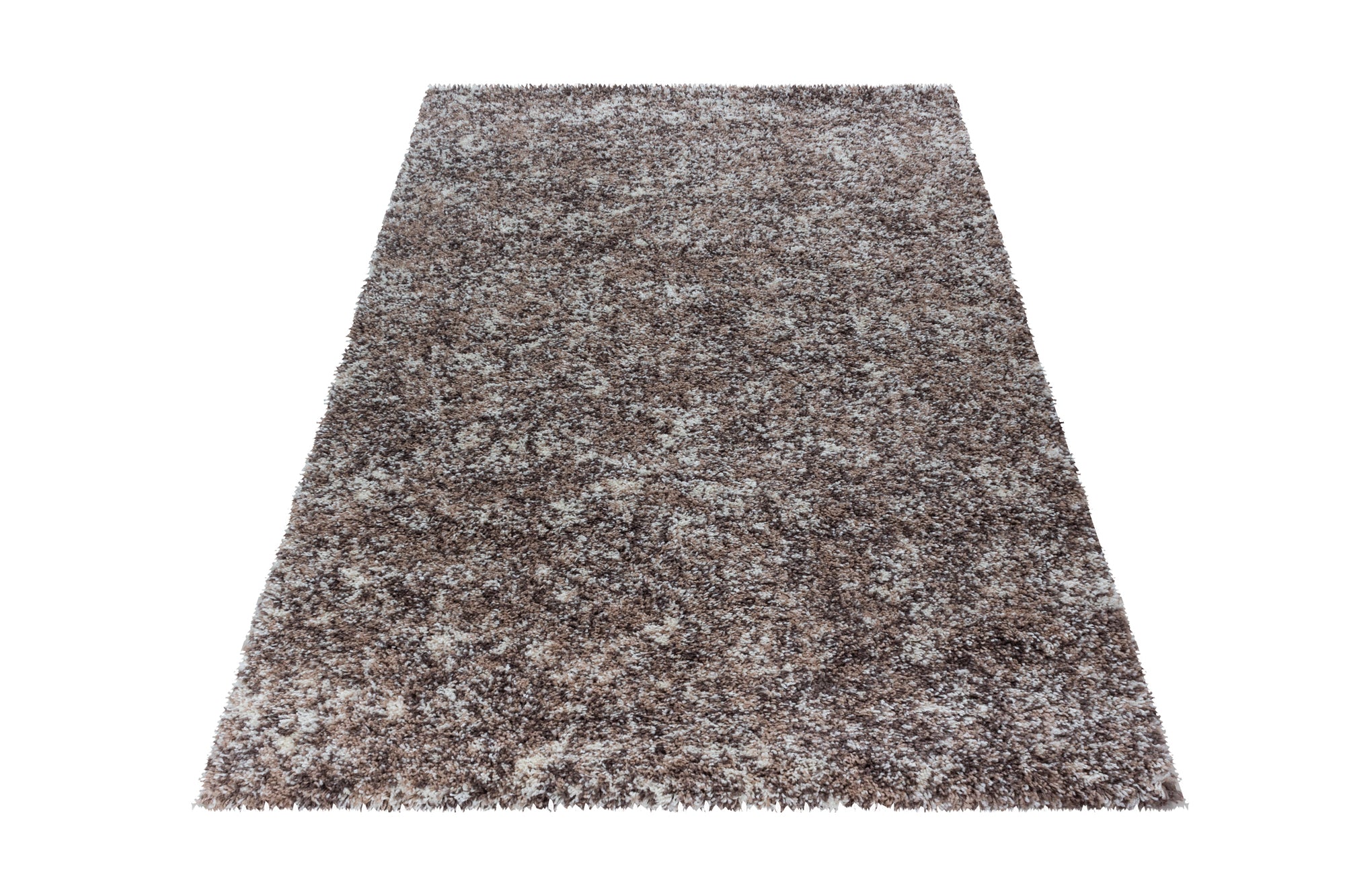 Hochflor Shaggy Teppich Soft Langflorteppich Taupe Beige Mocca Creme Meliert