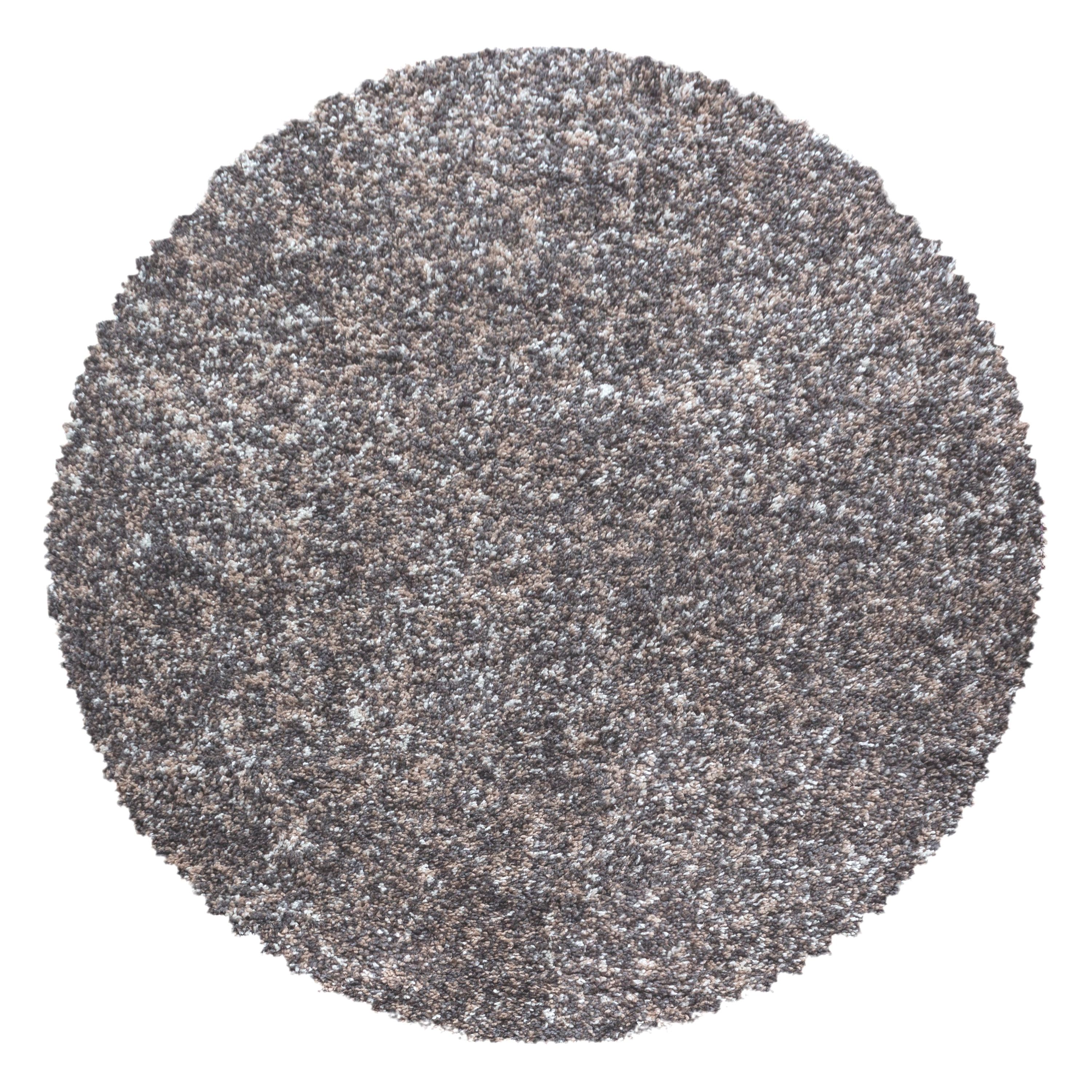 Hochflor Shaggy Teppich Langflorteppich Soft Grau Taupe Beige Creme Meliert