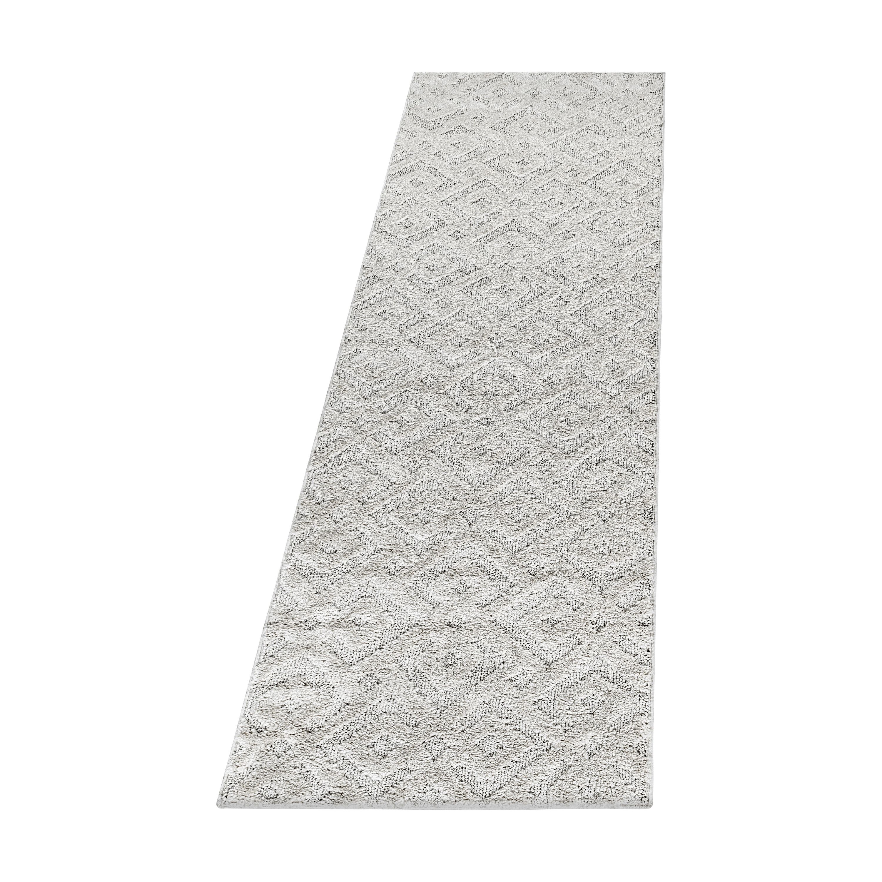 Kurzflor Teppich Set Schlafzimmer Teppichläufer Kreuz Labyrinth 3 Teile