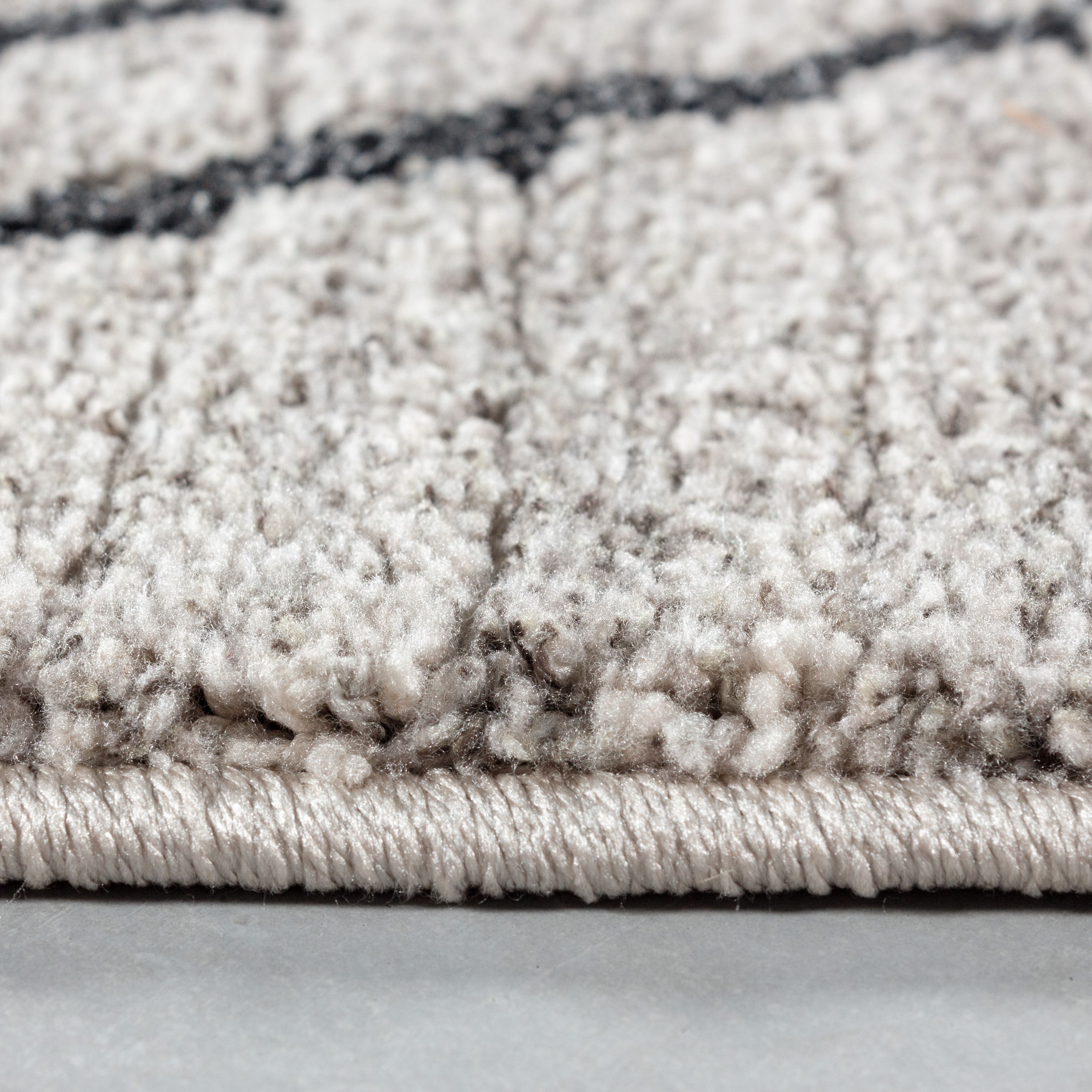 Wohnzimmer Teppich ROKKO Kurzflor Teppich Berber Stil Muster Traditionell