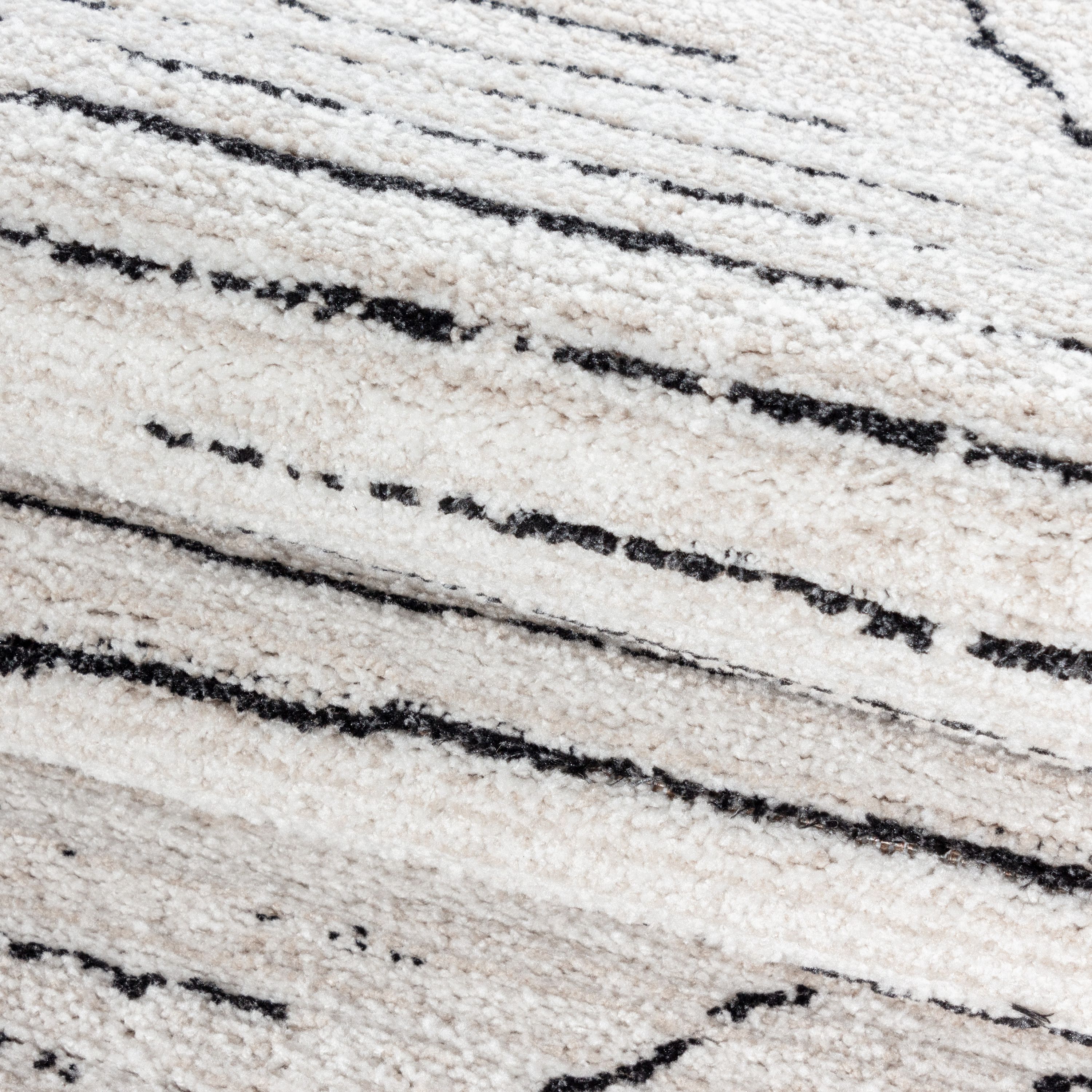Wohnzimmer Teppich ROKKO Kurzflor Teppich Berber Stil Optik